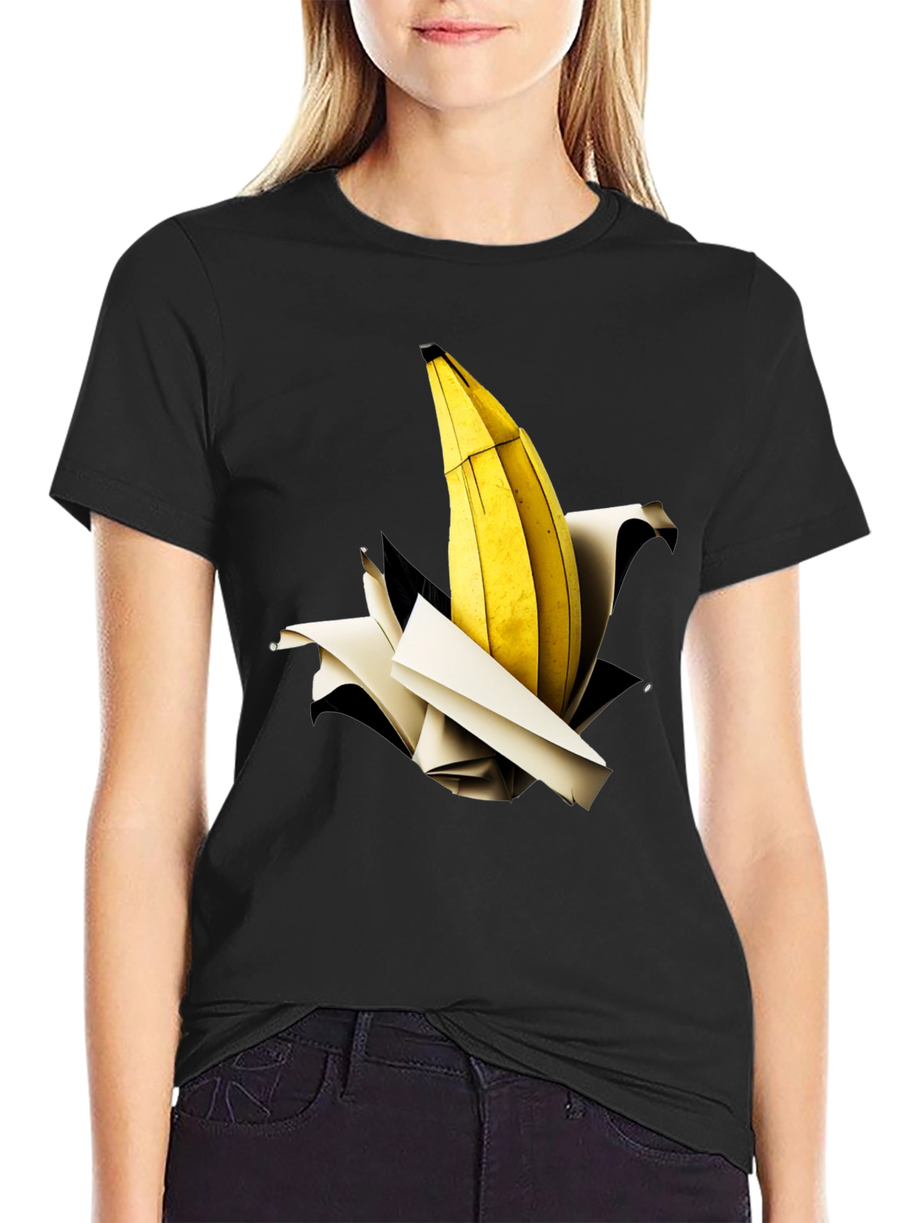 Black Banana Explosion Graphic Tee - Unique Print view 2