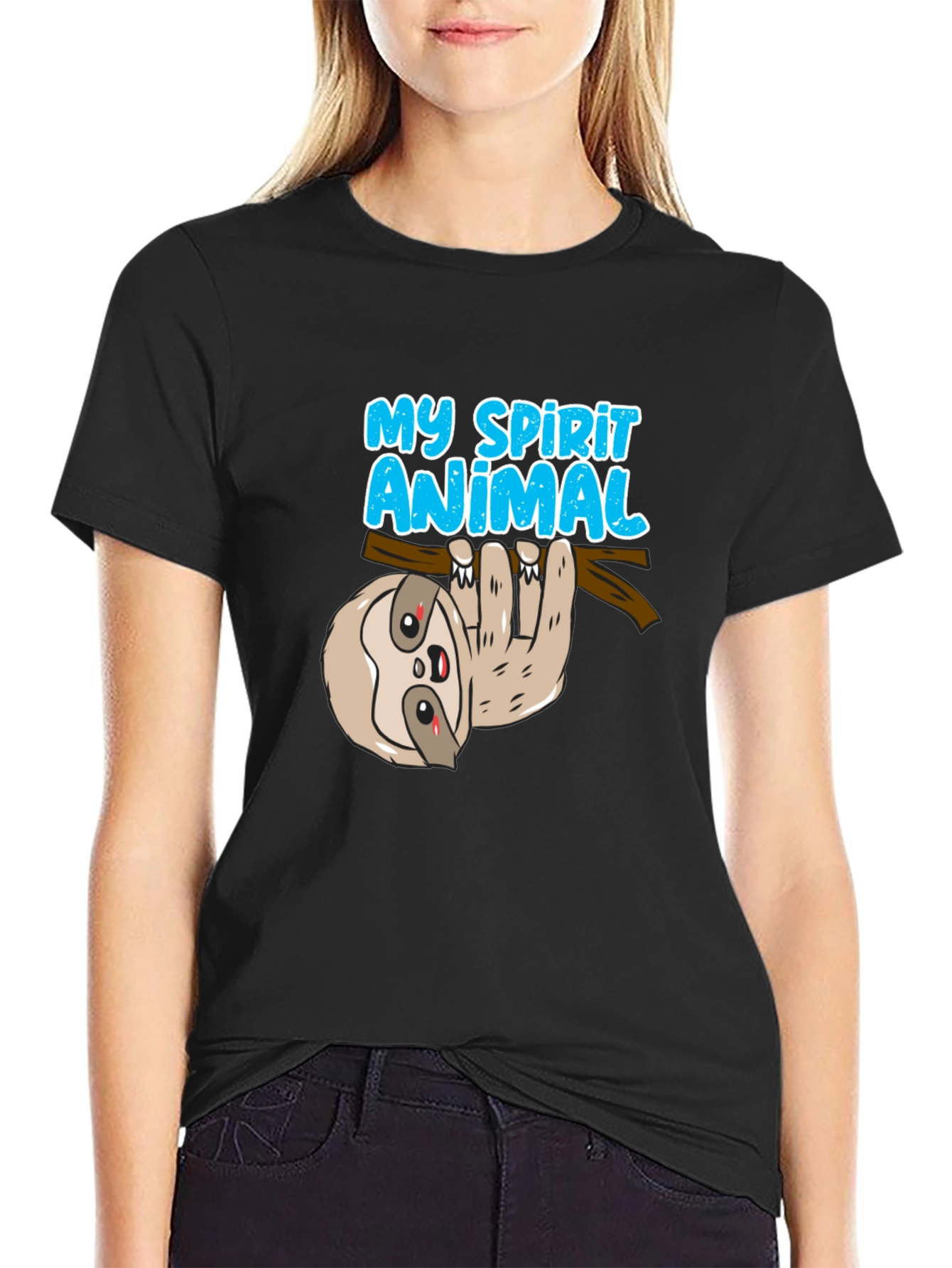 My Spirit Animal Sloth T-Shirt - Soft Cotton Tee - 2