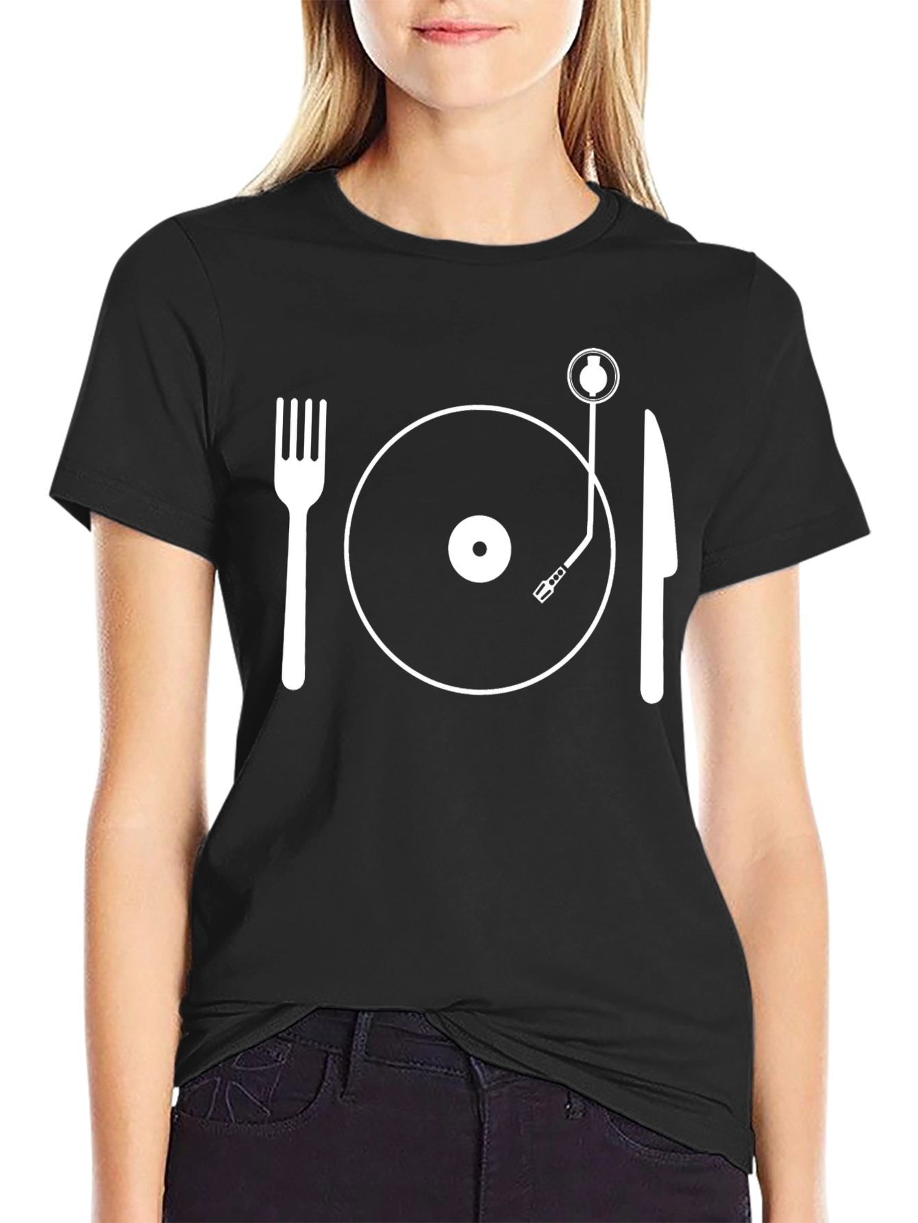 Black Music and Food T-Shirt view 2