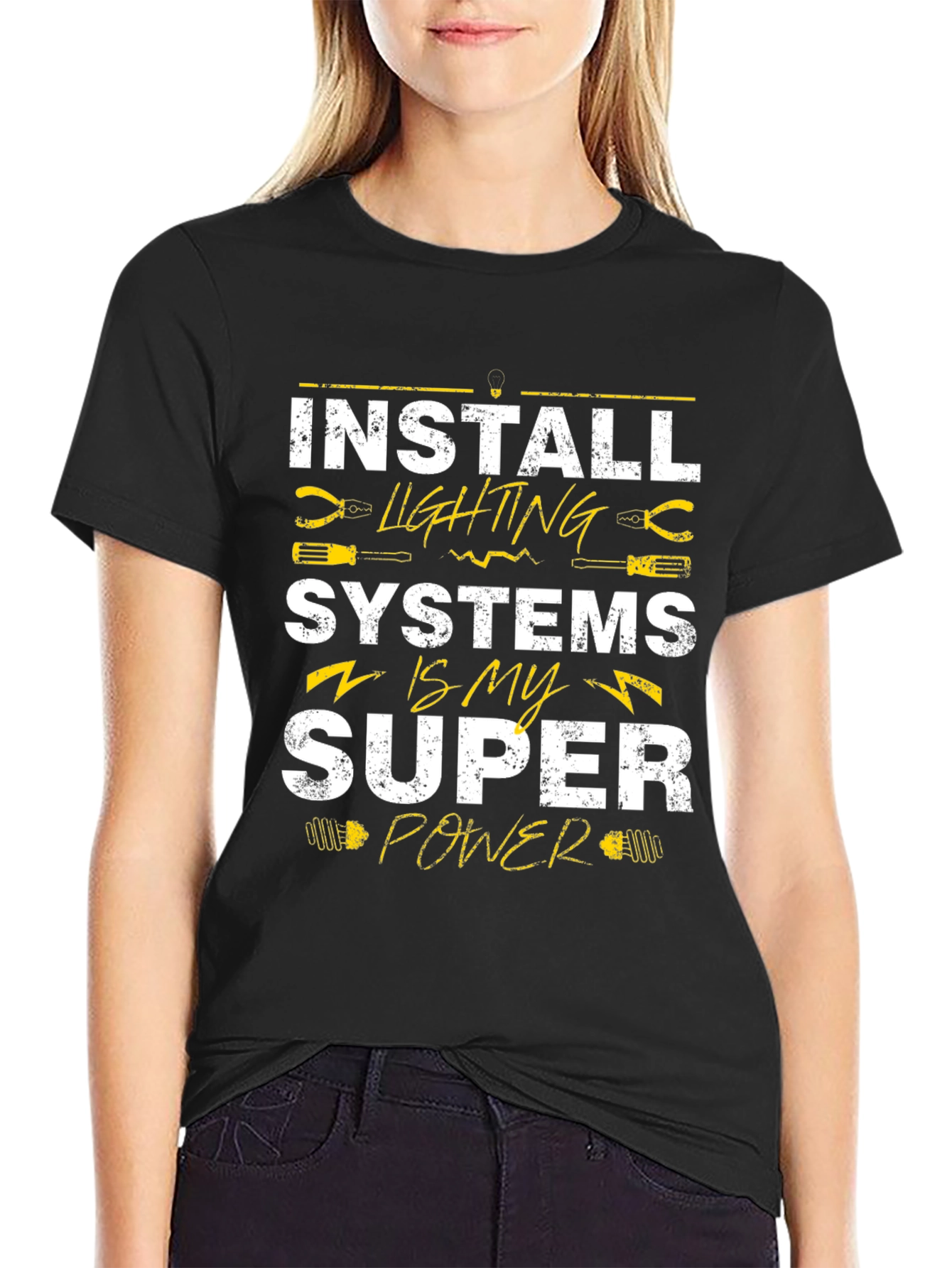 Install Lighting Systems Super Power T-Shirt - 2
