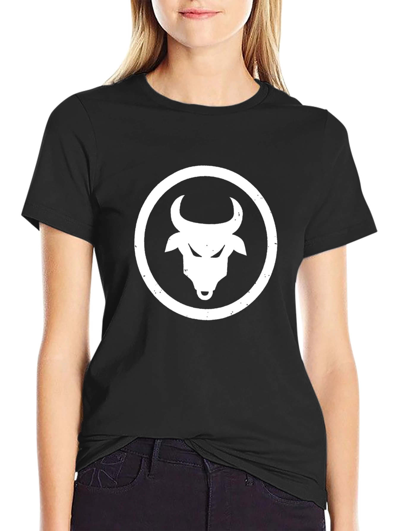 Black Black Bull Head Graphic Tee - Premium Cotton Blend view 2
