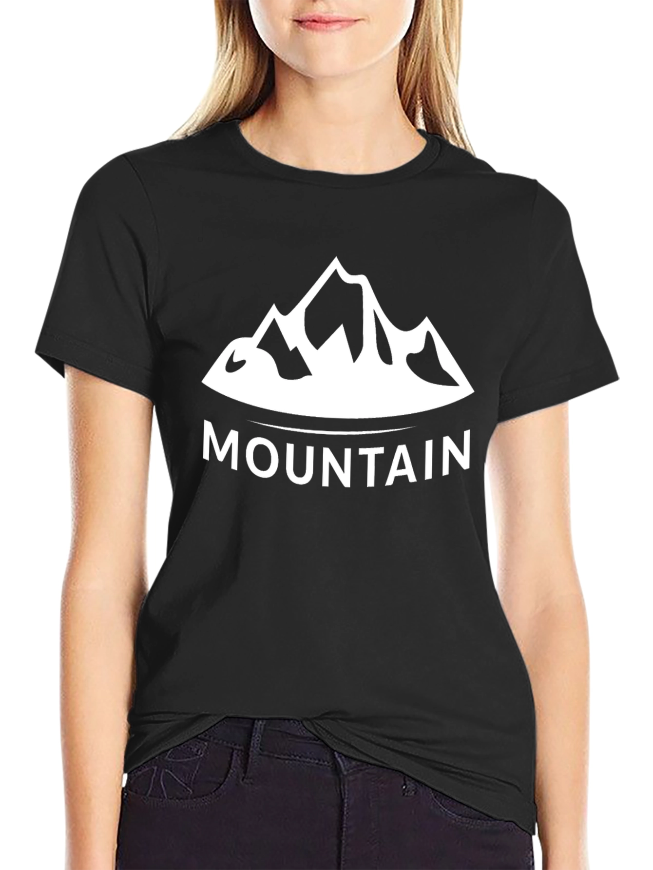 Black Mountain Graphic T-Shirt - Black view 2