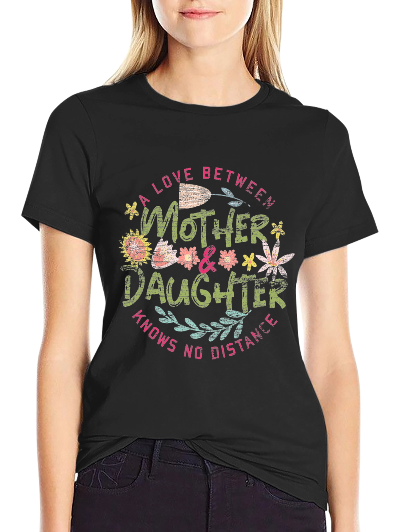 Black Mother & Daughter Love Graphic Tee view 2