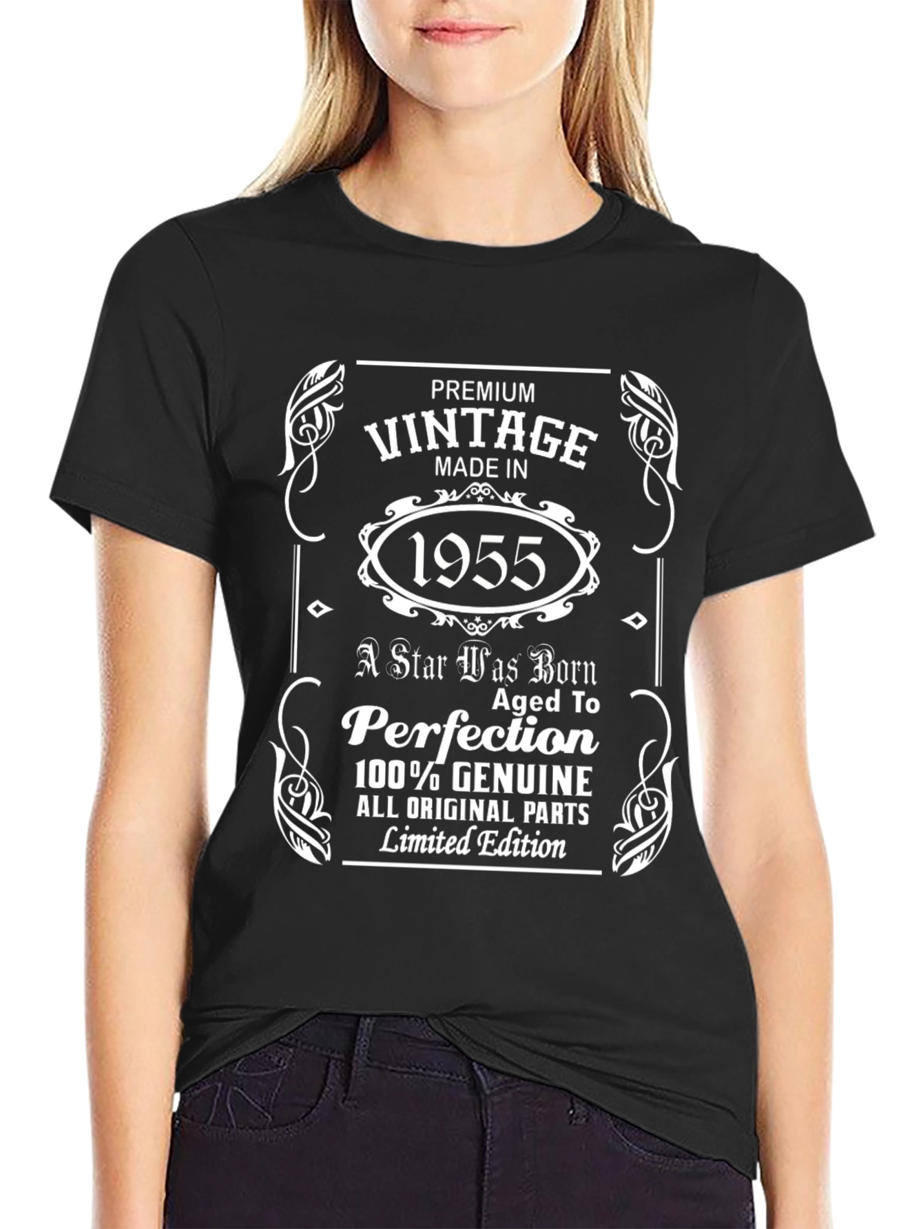 Black Vintage 1955 Premium T-Shirt - Limited Edition view 2