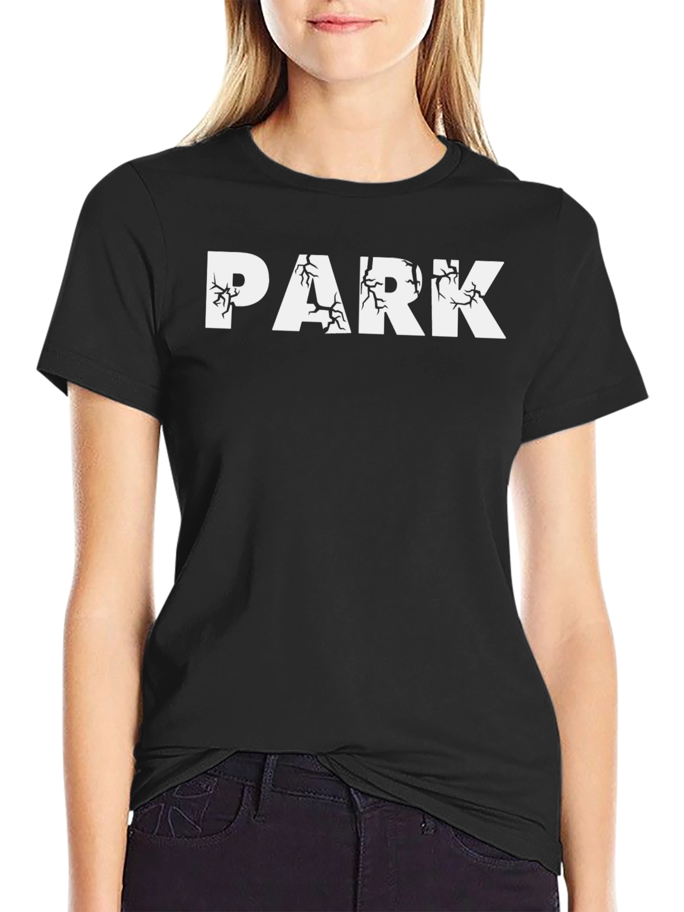 Black Park Graphic T-Shirt - Black Cotton Tee view 2