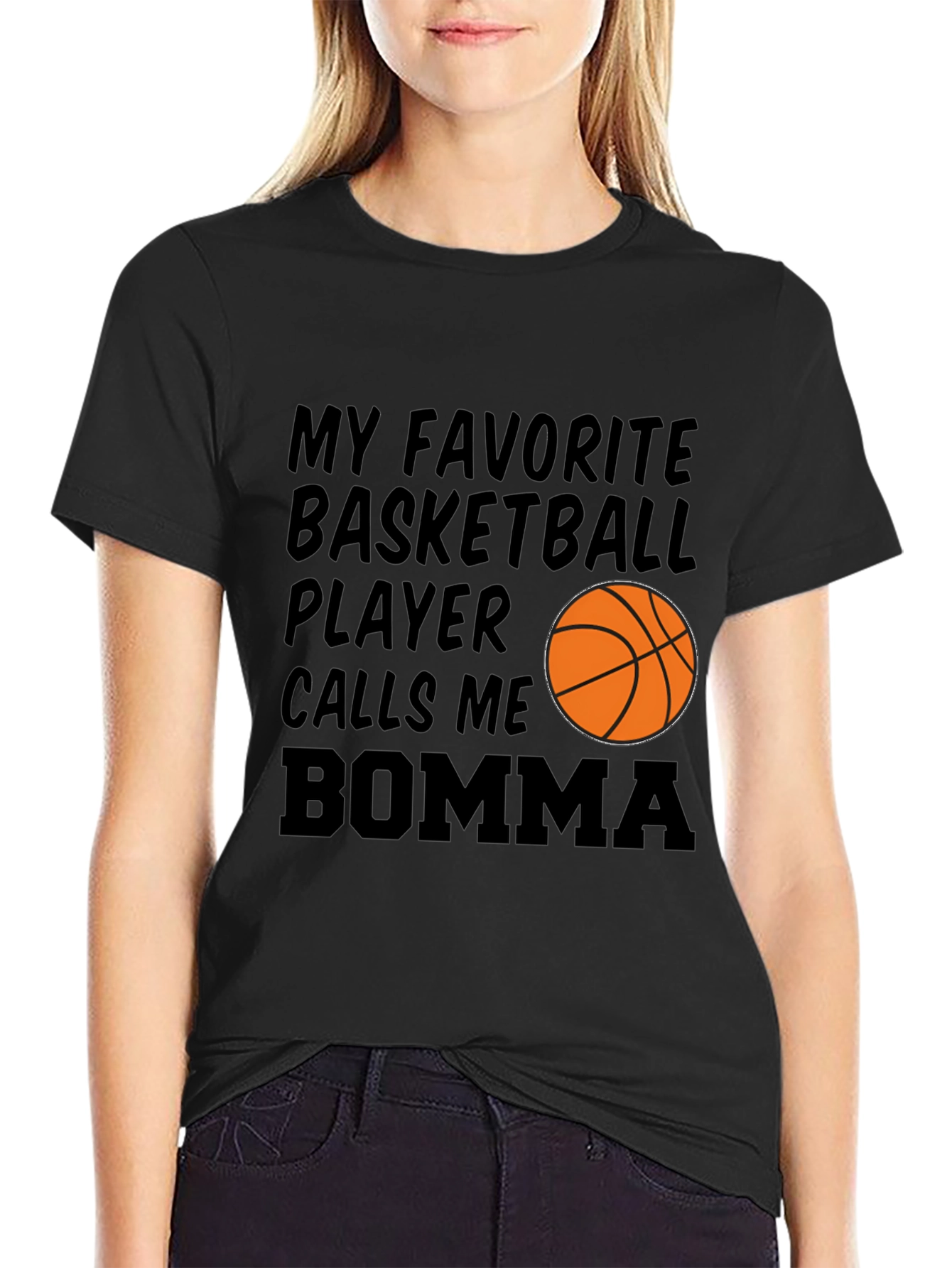 Black Basketball Bomma T-Shirt view 2