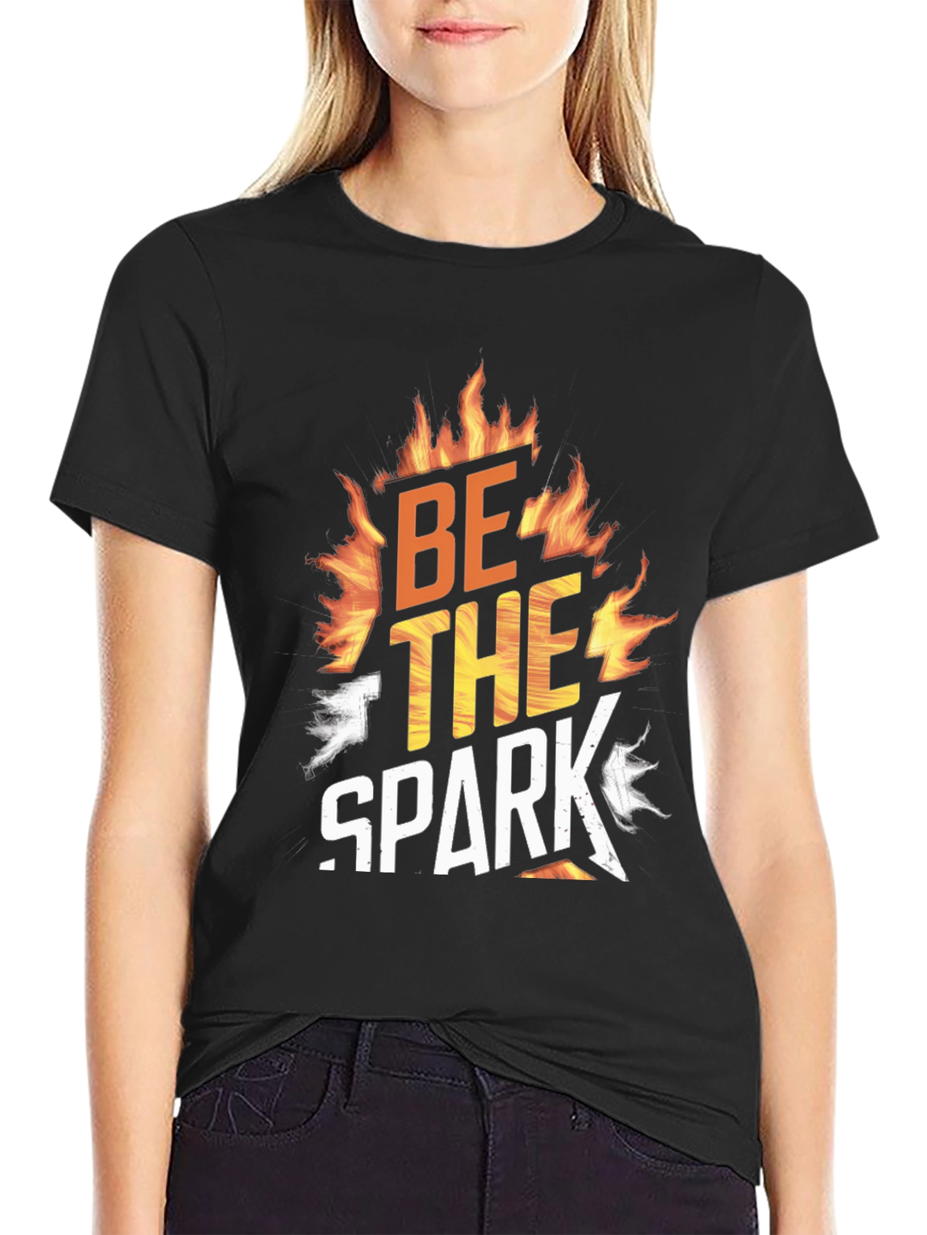 Black Be The Spark Graphic Tee - Black T-Shirt view 2