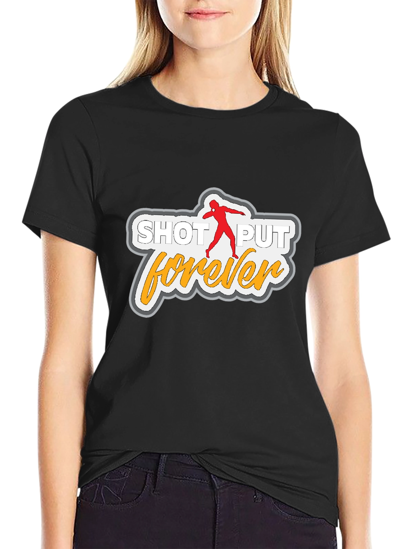 Black Shot Put Forever T-Shirt Black view 2