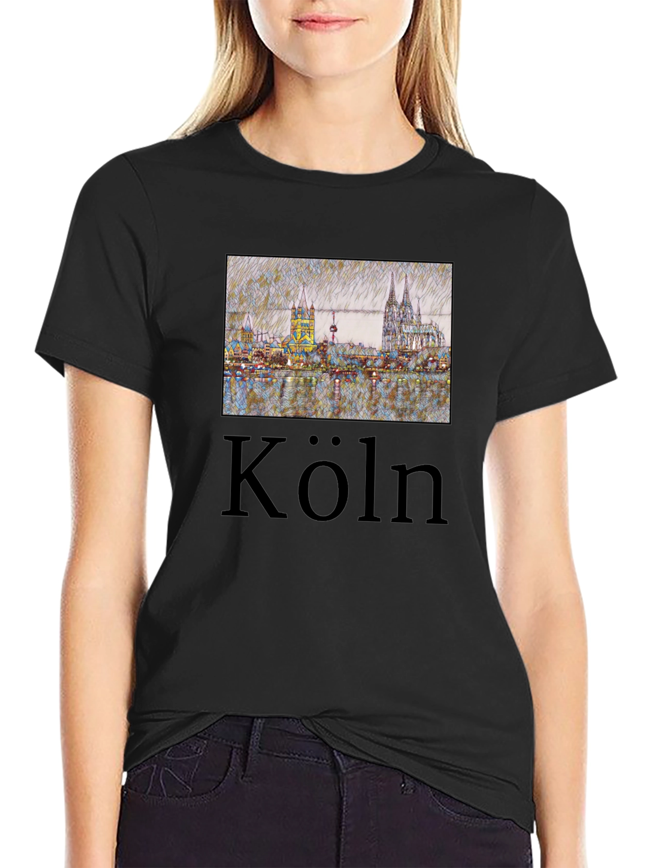 Cologne Skyline T-Shirt - Köln Germany Tee - 2
