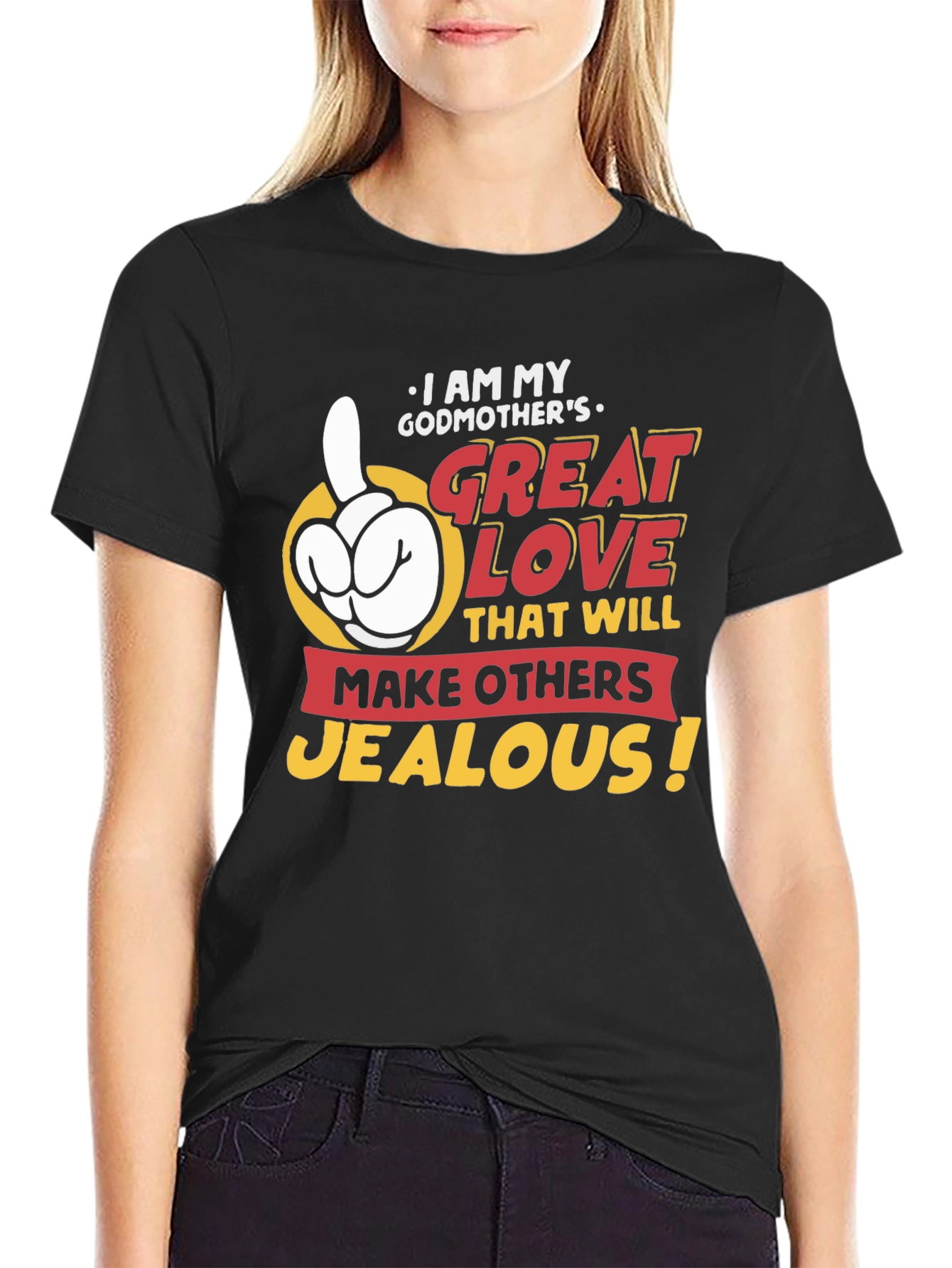 Black Godmother's Great Love T-Shirt - Makes Others Jealous! view 2