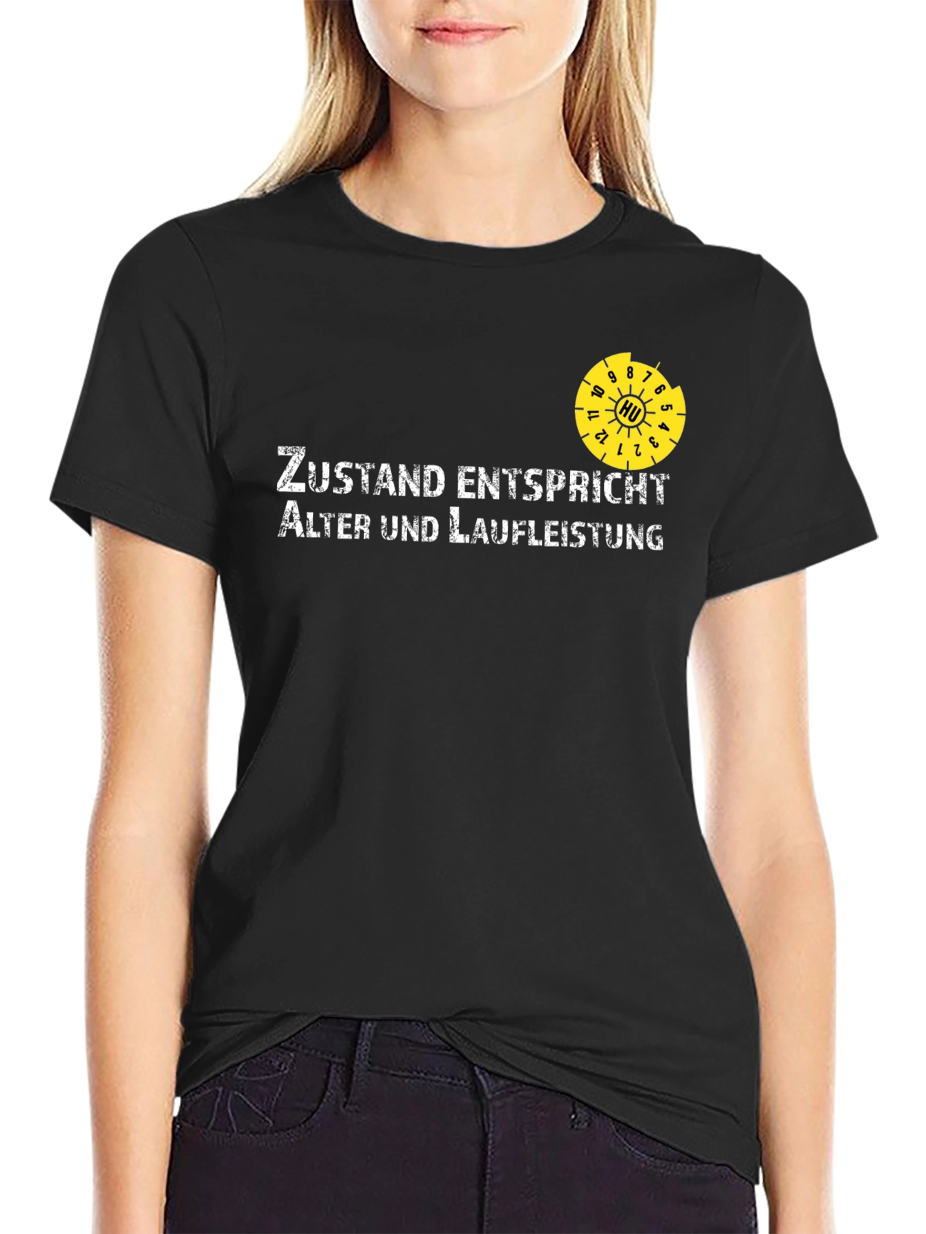Black Zustand Entspricht Men's Black T-Shirt view 2