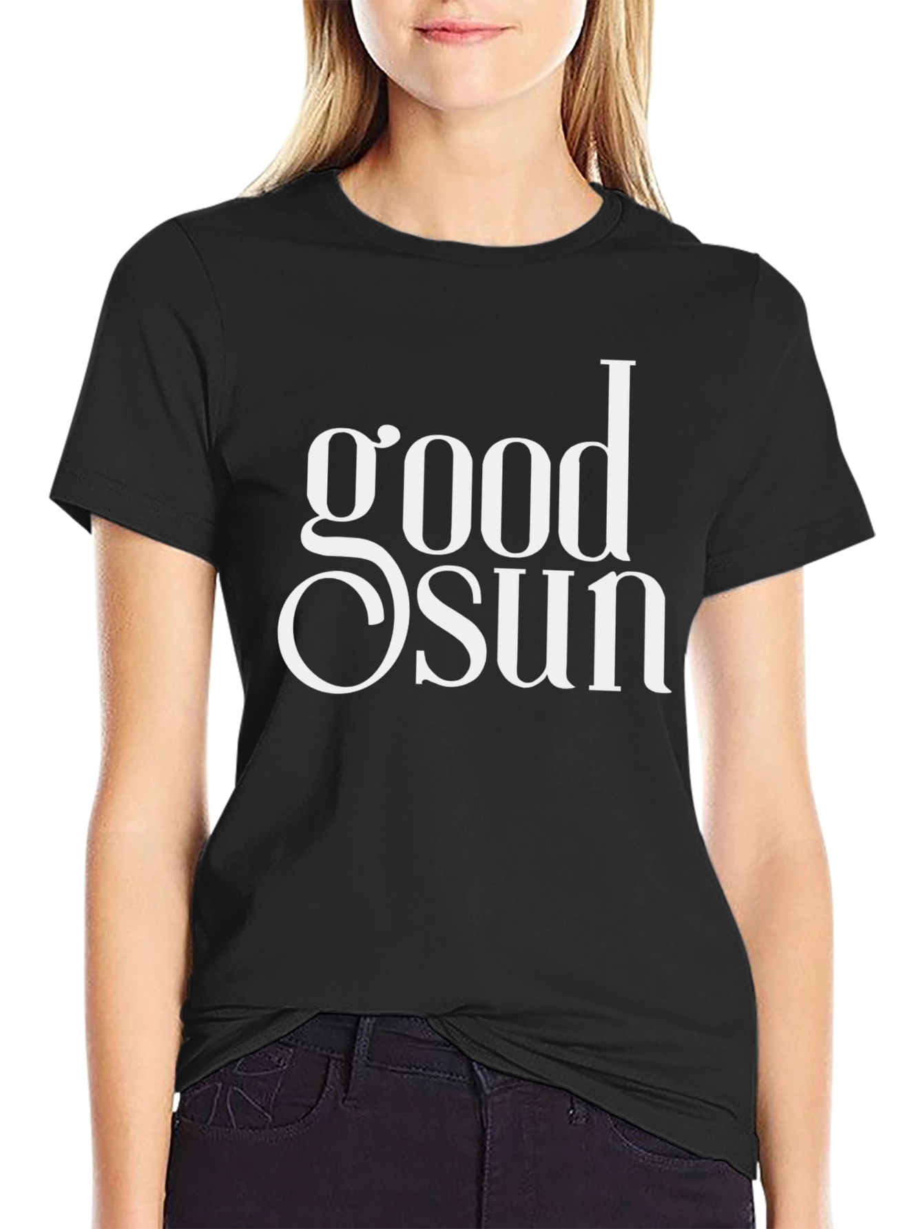Black Good Sun Graphic Tee - Stylish Comfort view 2