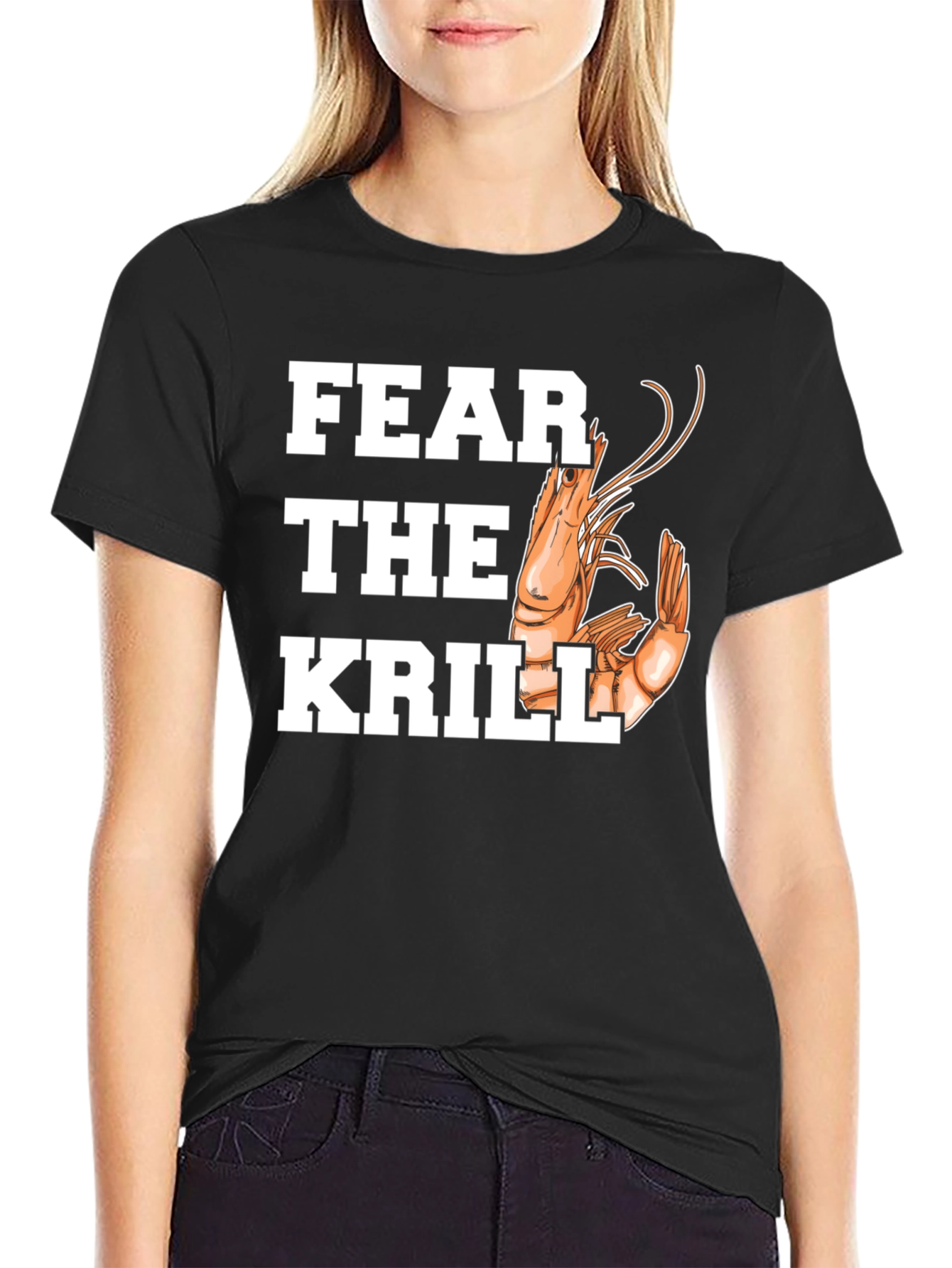 Black Fear the Krill Graphic Tee view 2