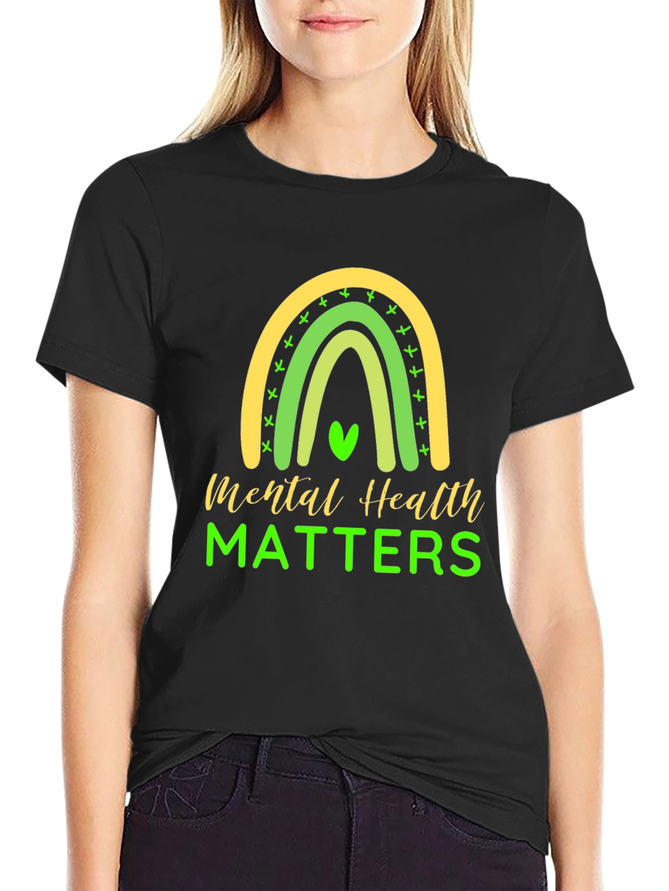 Black Mental Health Matters T-Shirt view 2