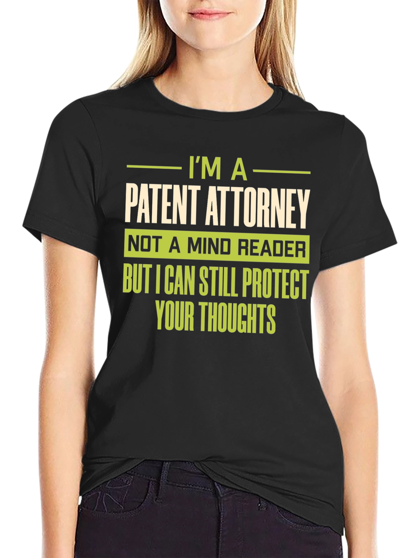 Black Patent Attorney Novelty Graphic Tee view 2
