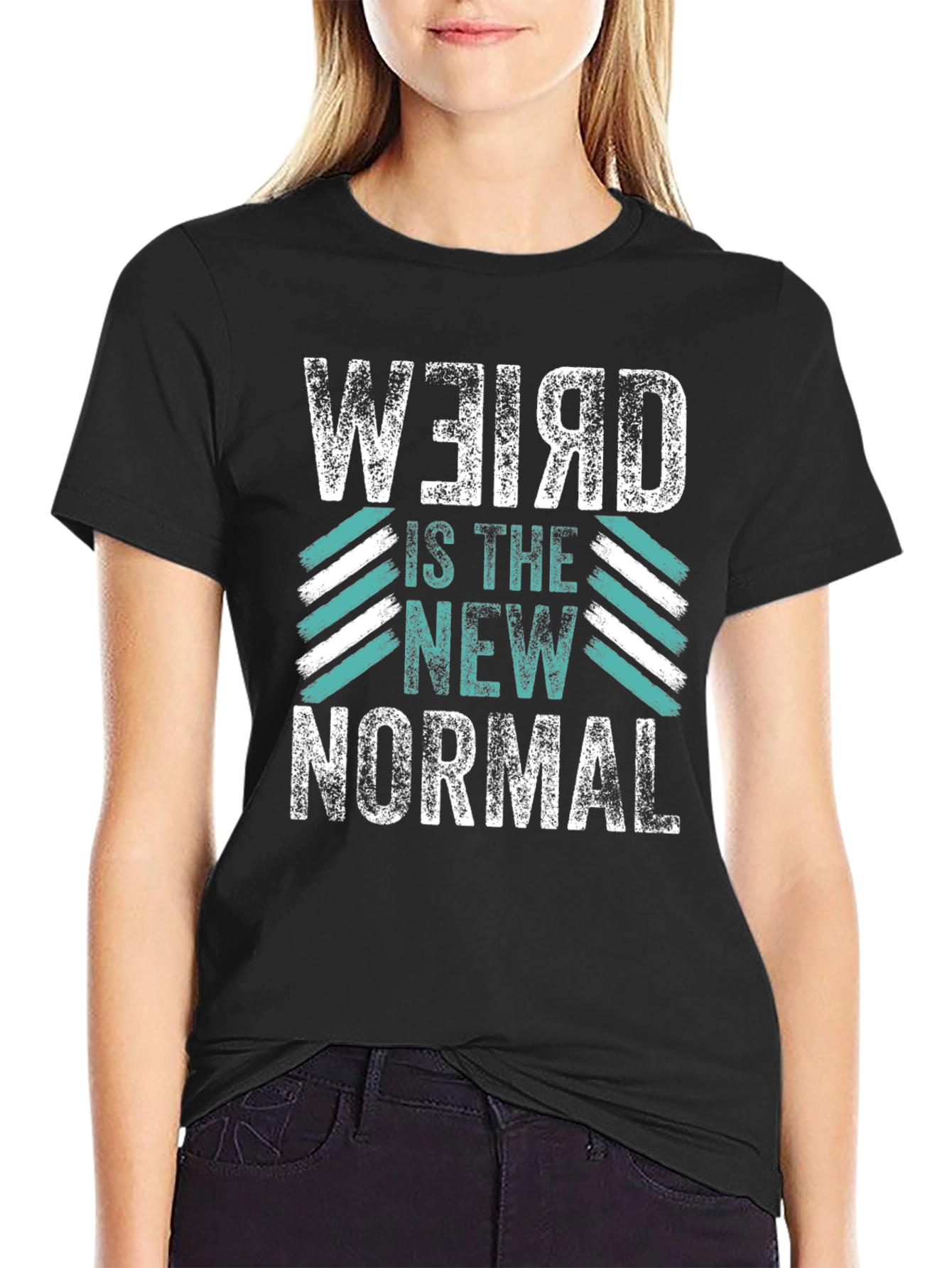 Black Weird is the New Normal Graphic Tee view 2