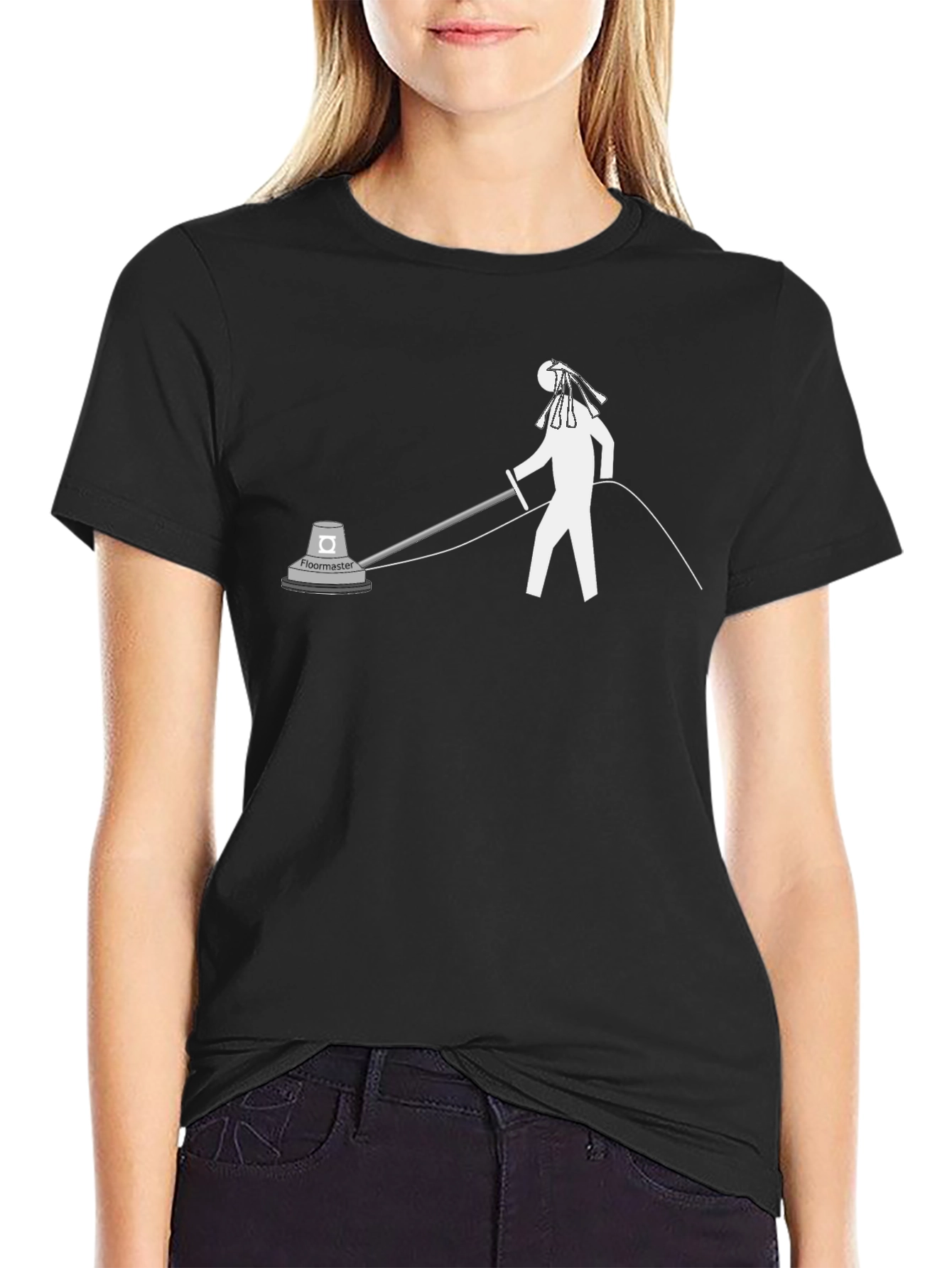 Black Floor Master Graphic Tee - Quirky & Comfortable view 2