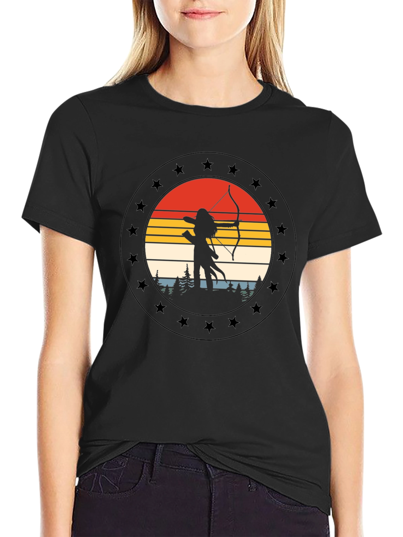 Black Archer Silhouette T-Shirt view 2