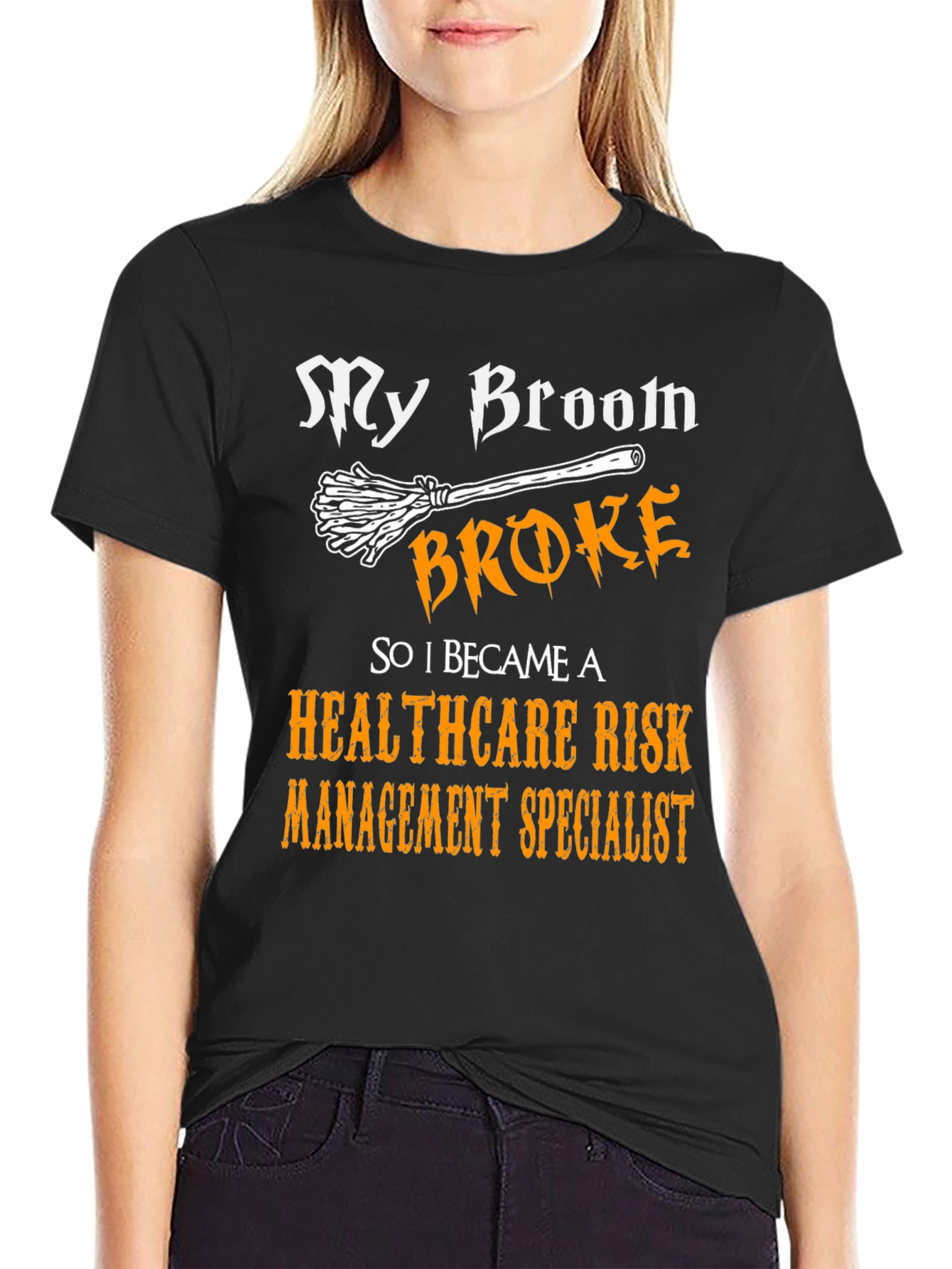 Black Healthcare Risk Specialist T-Shirt view 2