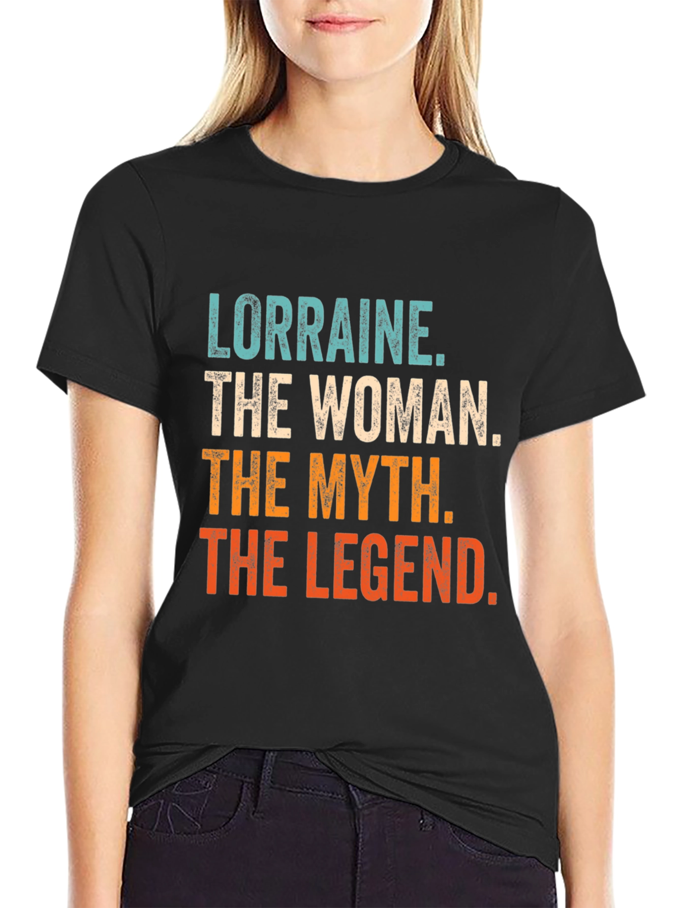 Black Lorraine: The Woman, The Myth, The Legend T-Shirt view 2