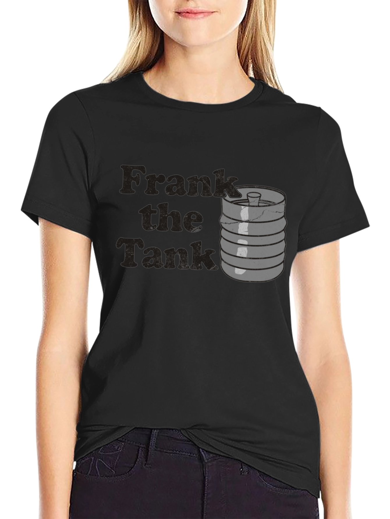 Black Frank the Tank Novelty T-Shirt view 2