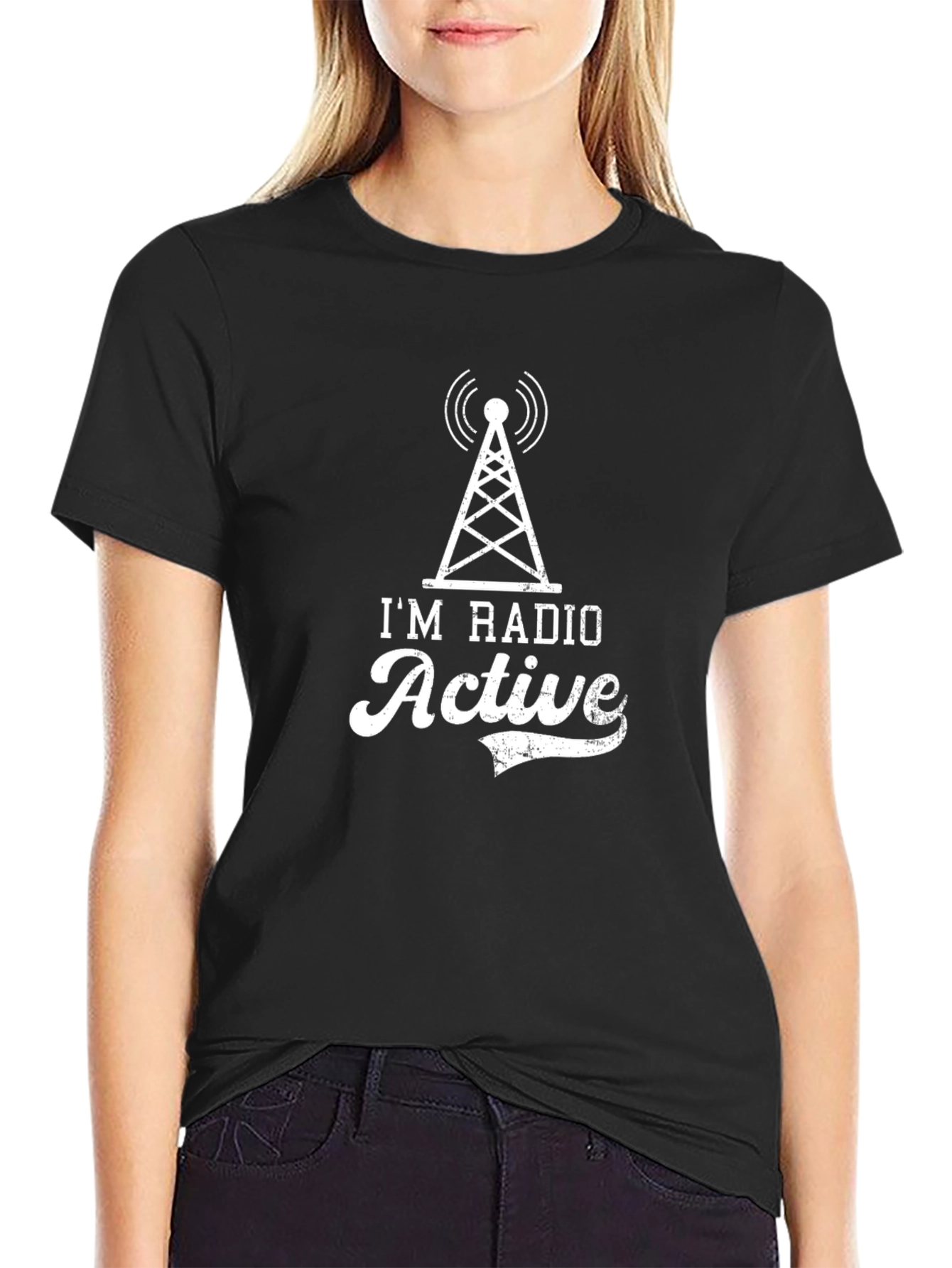 Black Radio Active Graphic Tee - Black view 2