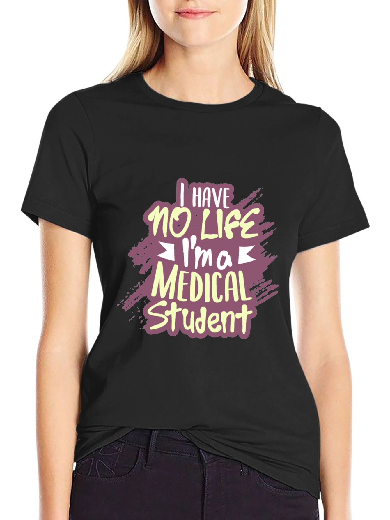 Black Medical Student Humor T-Shirt view 2