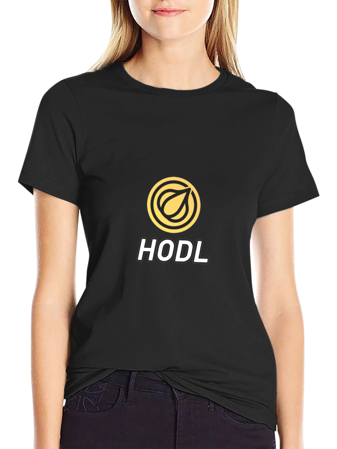 Black HODL Crypto T-Shirt - Black Bitcoin Tee view 2