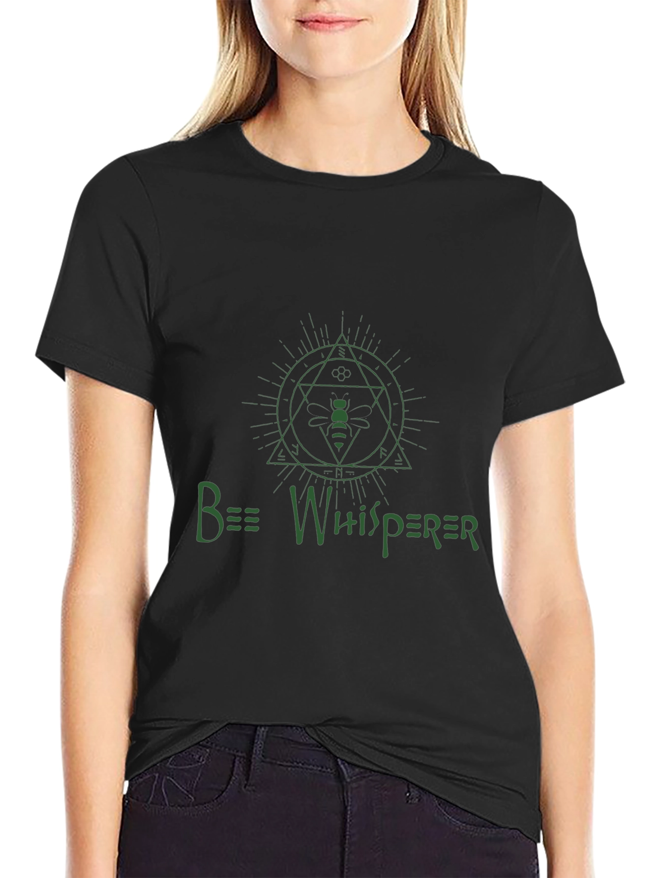 Black Bee Whisperer Graphic T-Shirt view 2