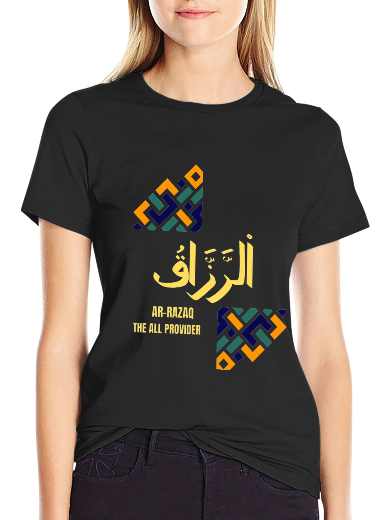 Black Ar-Razaq The All Provider Graphic T-Shirt view 2