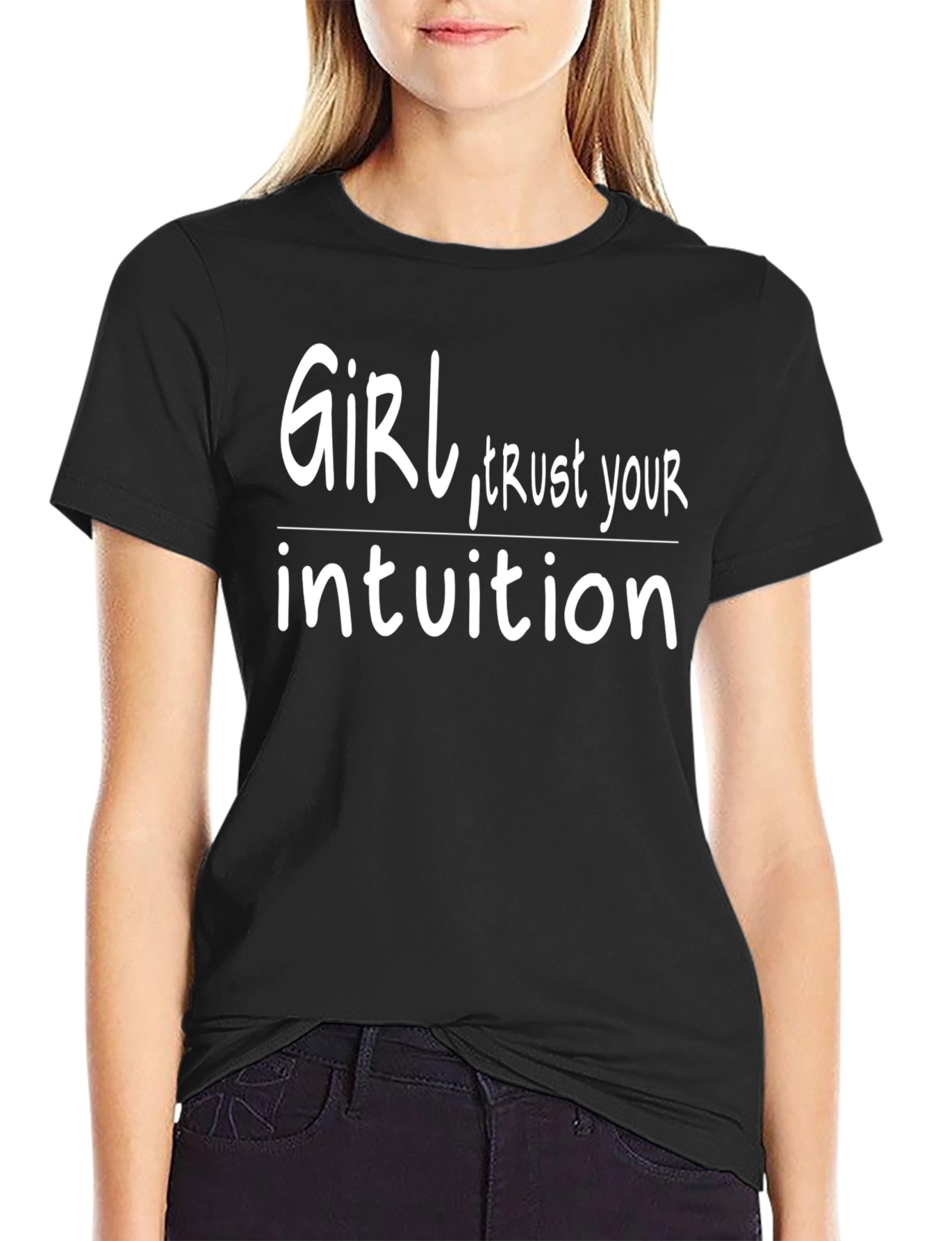 Black Girl Trust Your Intuition Graphic Tee view 2