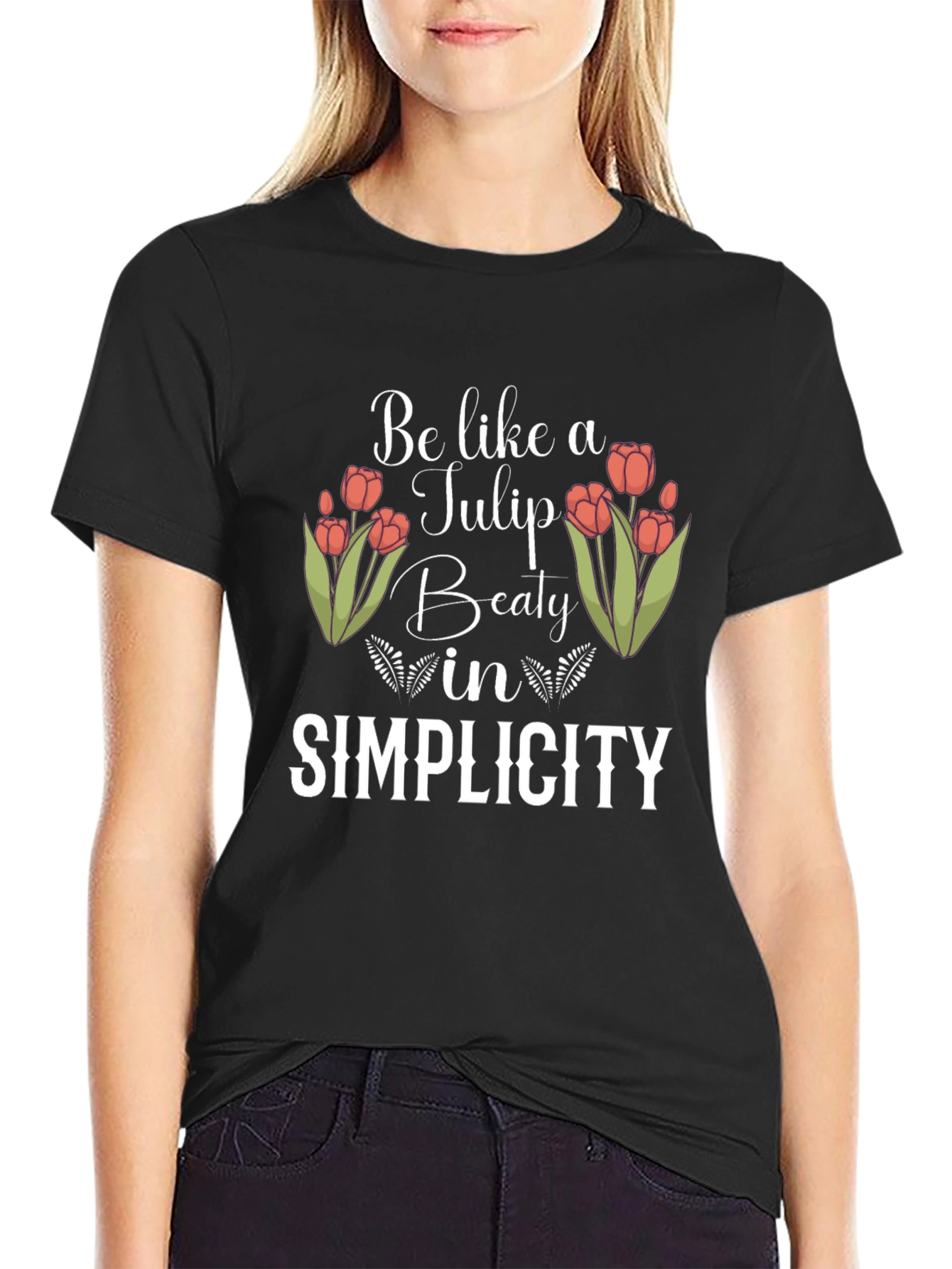 Black Tulip Simplicity Graphic Tee view 2