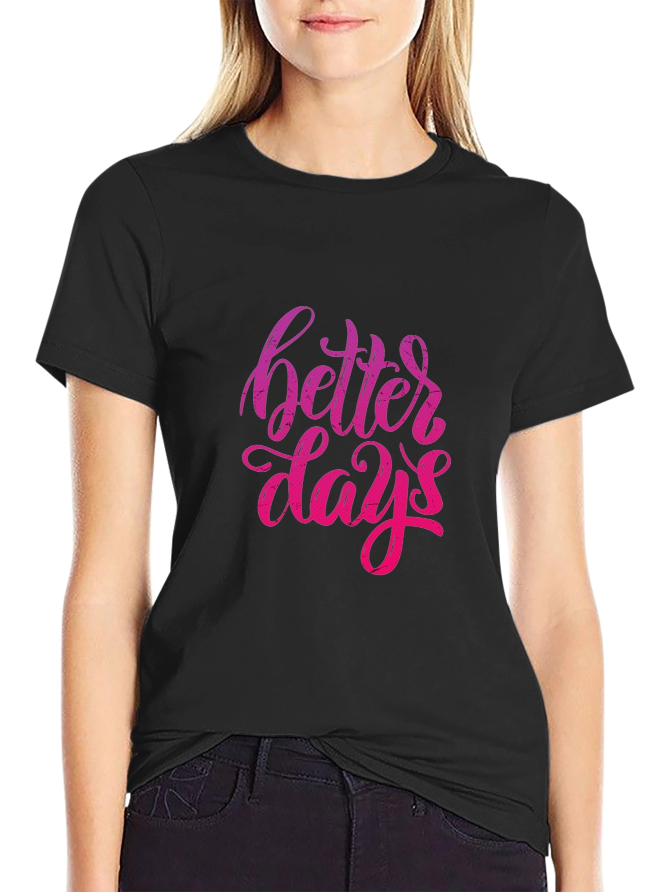 Black Better Days Graphic Tee - Stylish Comfort view 2