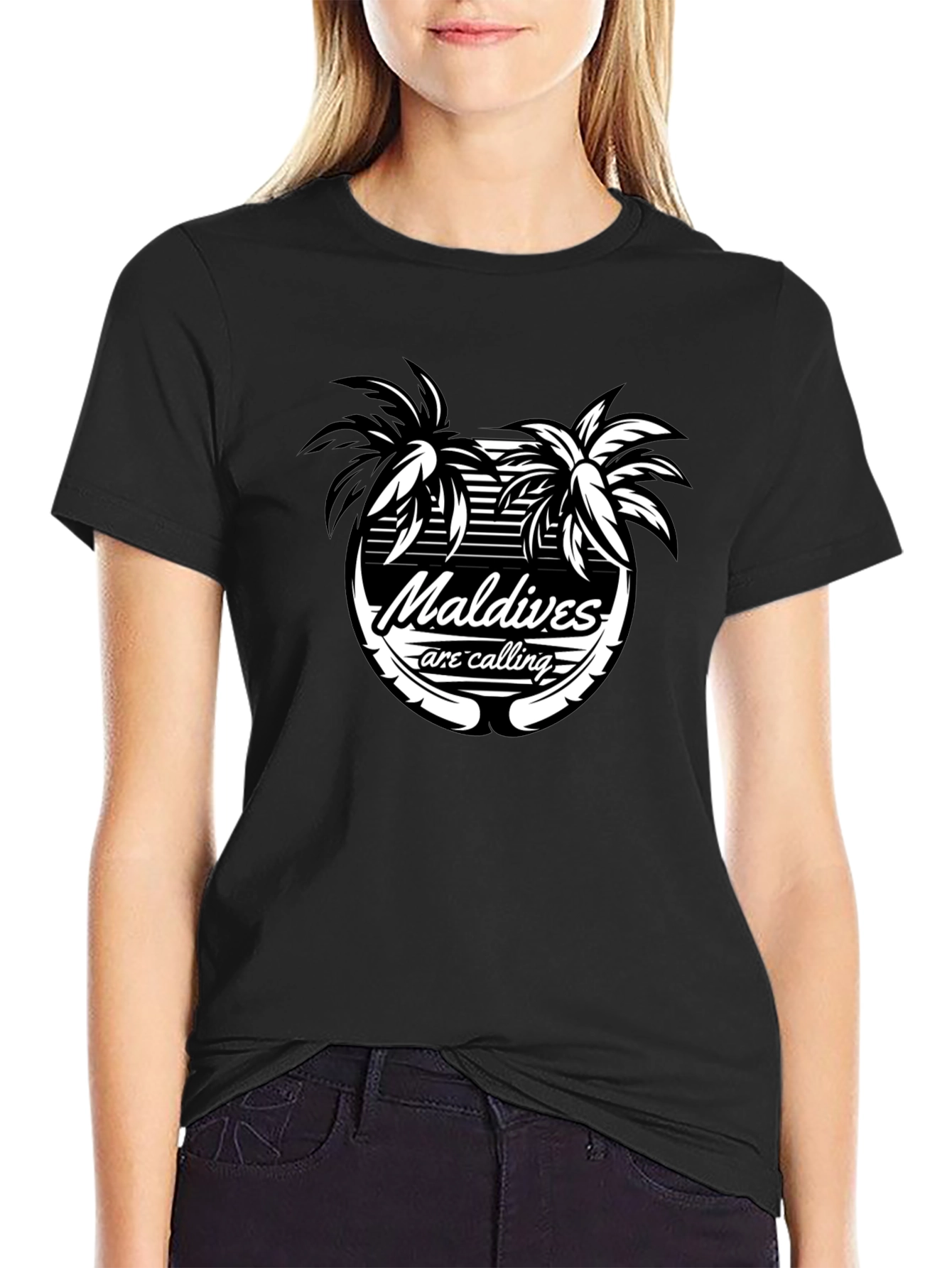 Maldives Are Calling Black T-Shirt - 2
