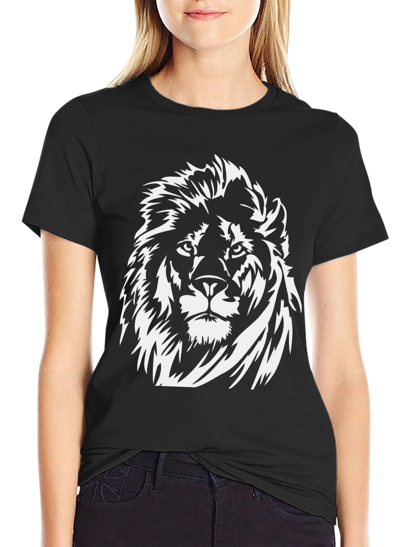 Black Black Lion Graphic Tee view 2