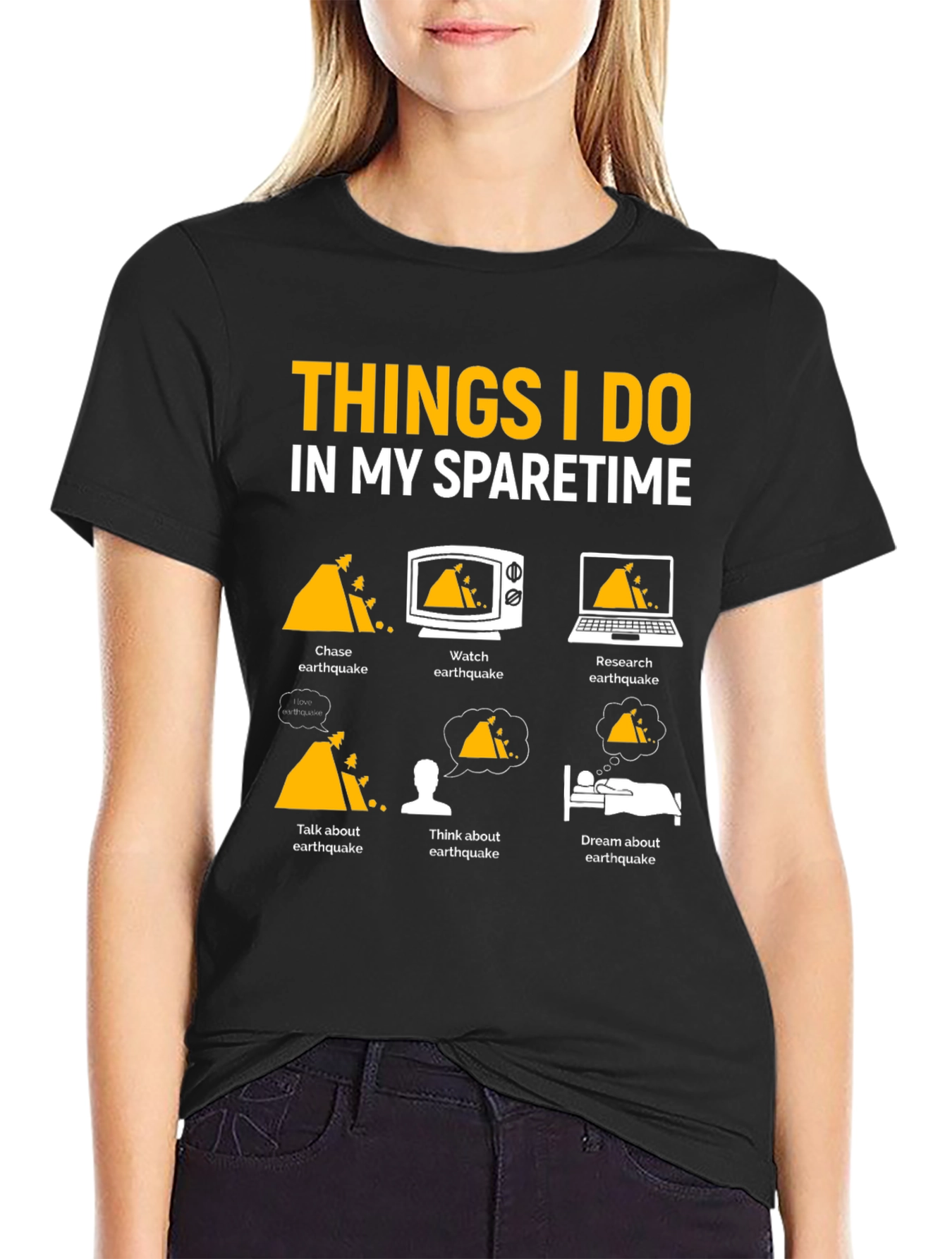 Earthquake Obsessed T-Shirt | Funny Spare Time Tee - 2