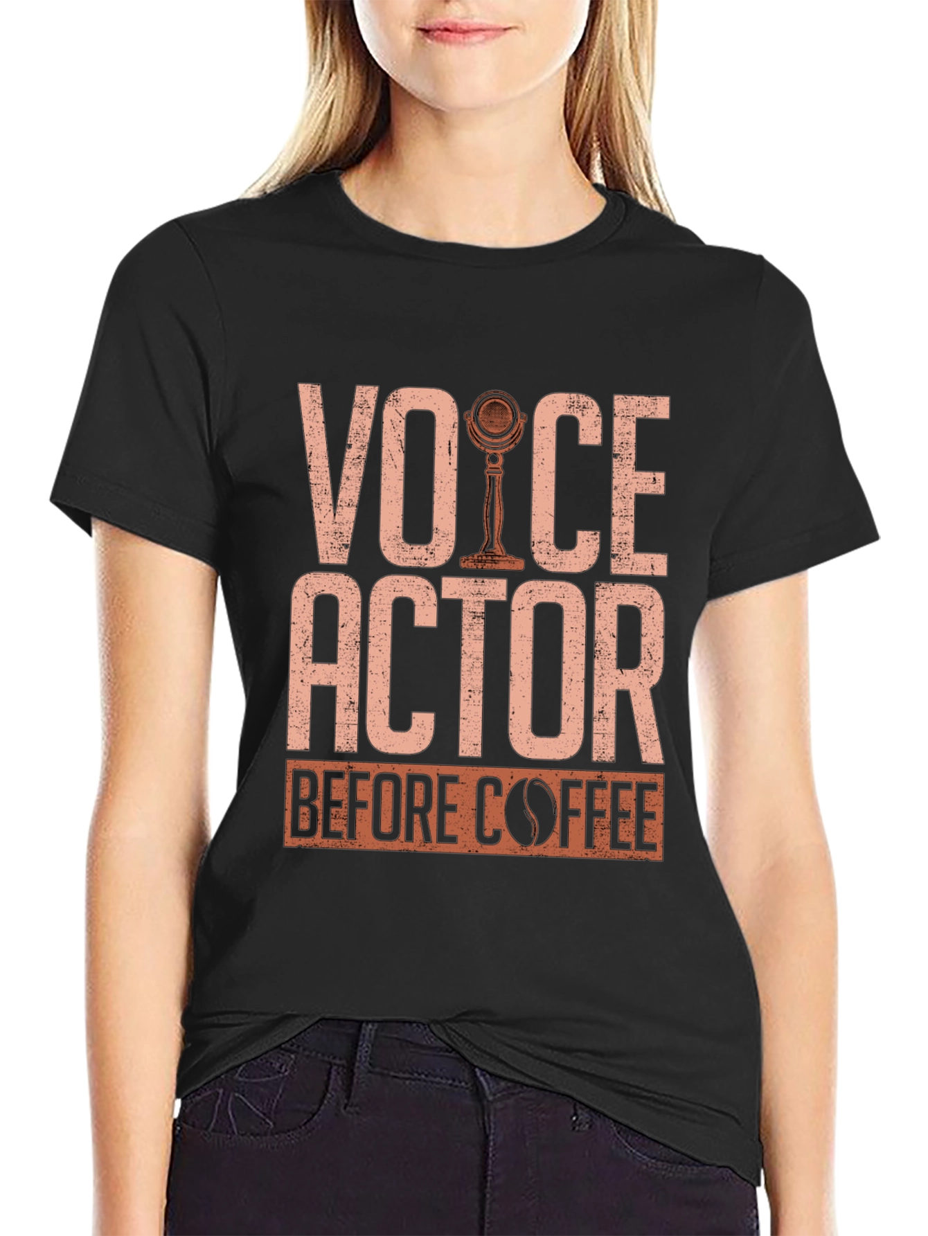 Voice Actor Before Coffee T-Shirt - 2