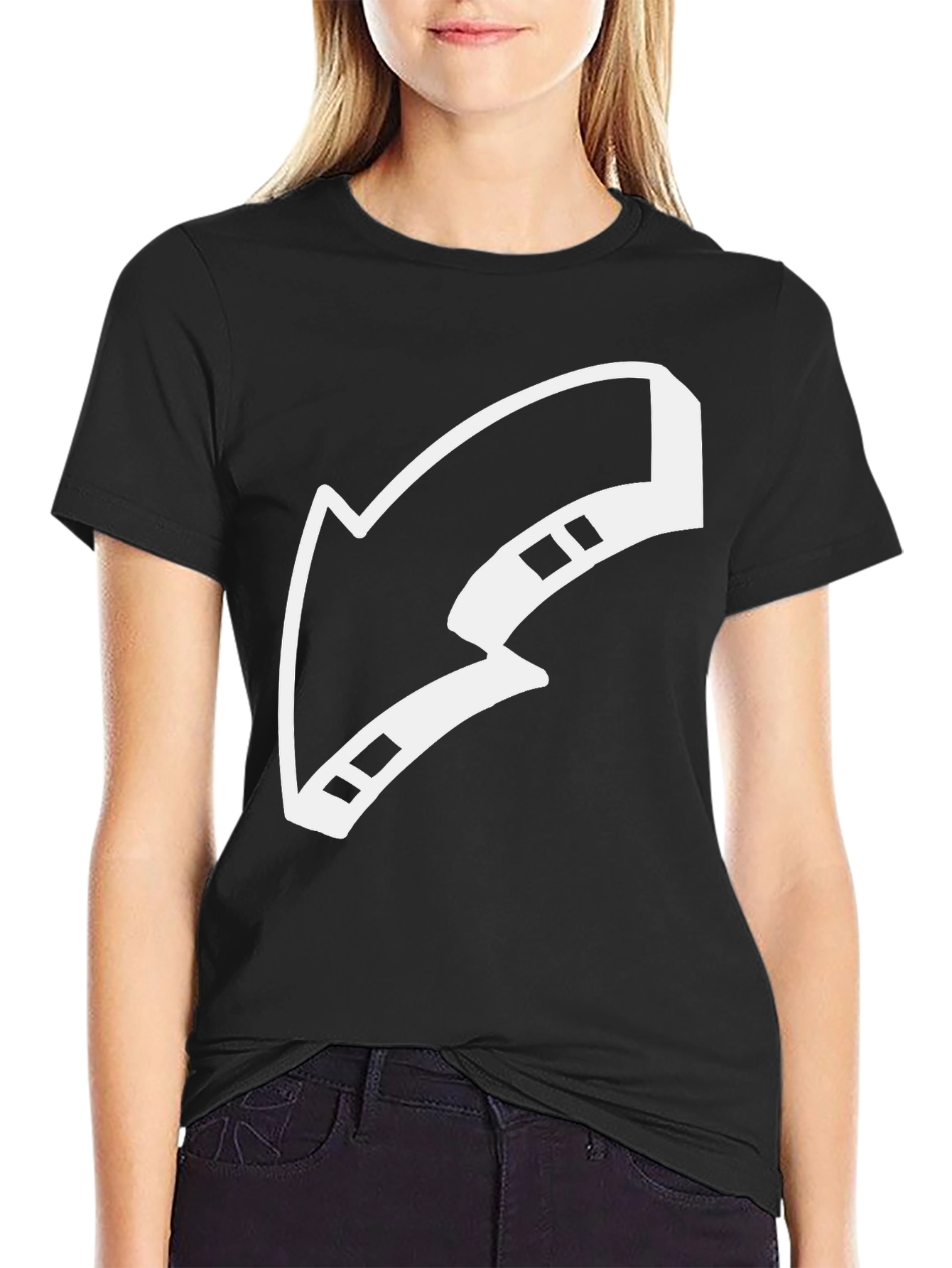 Black Arrow Graphic Black T-Shirt view 2