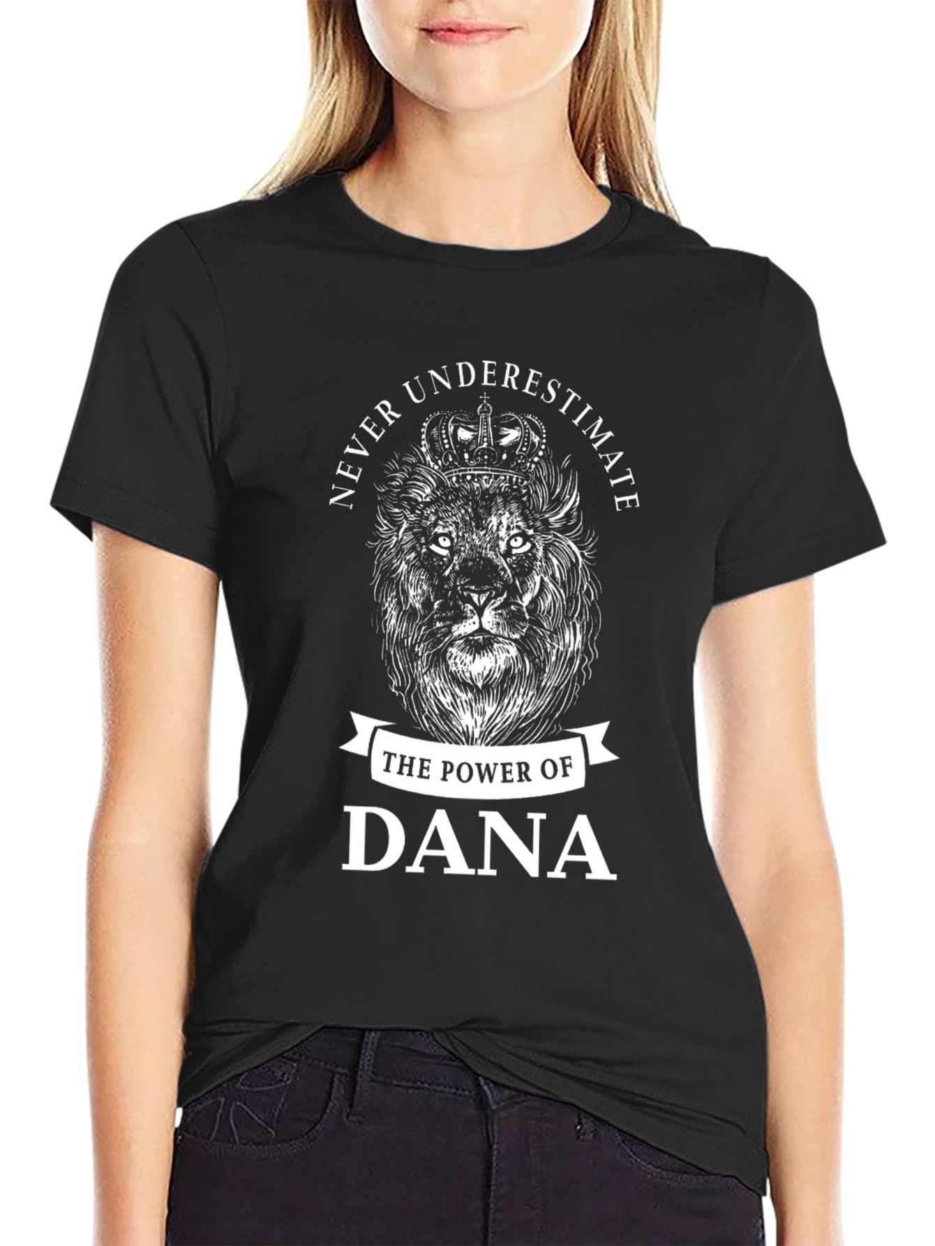 Black Never Underestimate Dana Lion King T-Shirt view 2