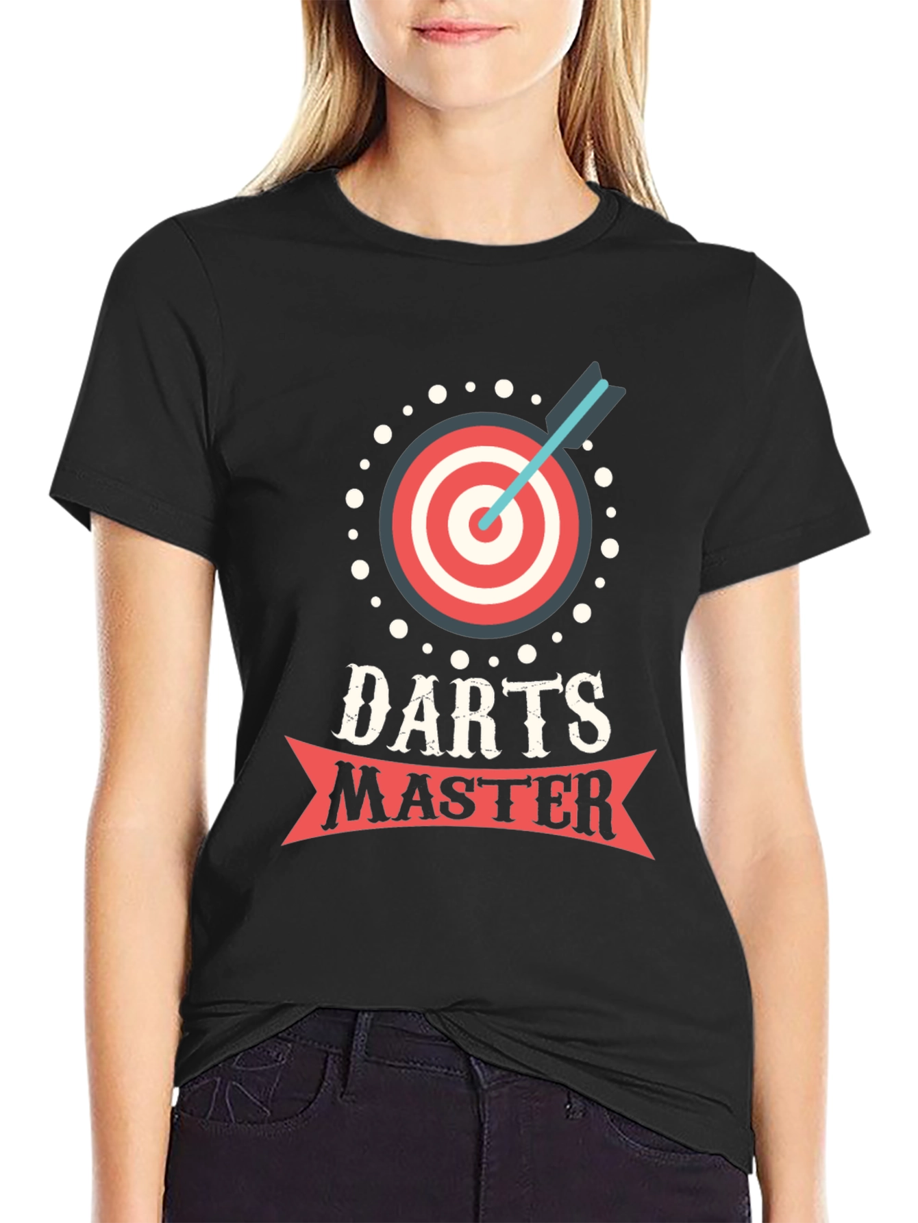 Black Darts Master Black T-Shirt - Game On! view 2