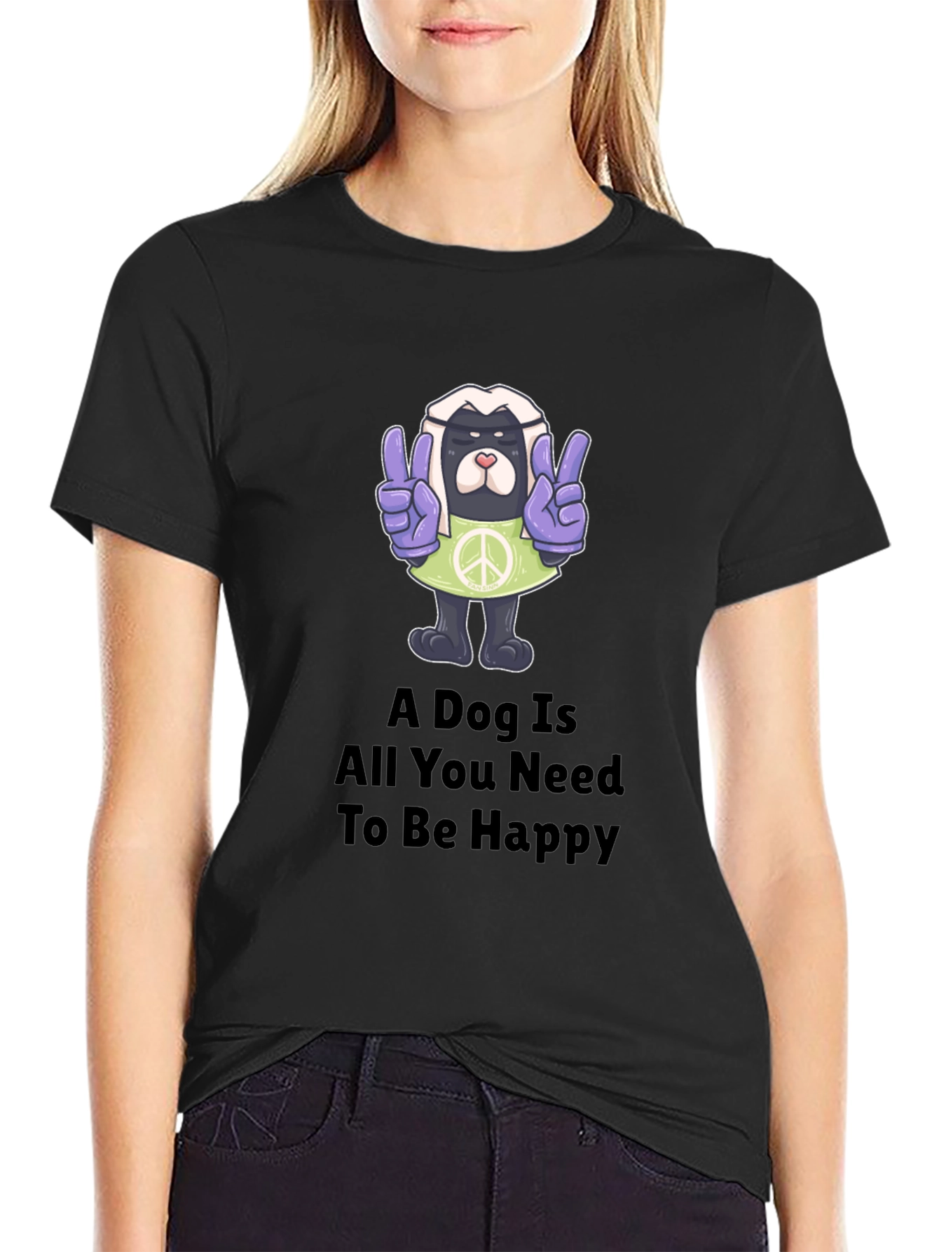 Black Dog Is All You Need T-Shirt view 2