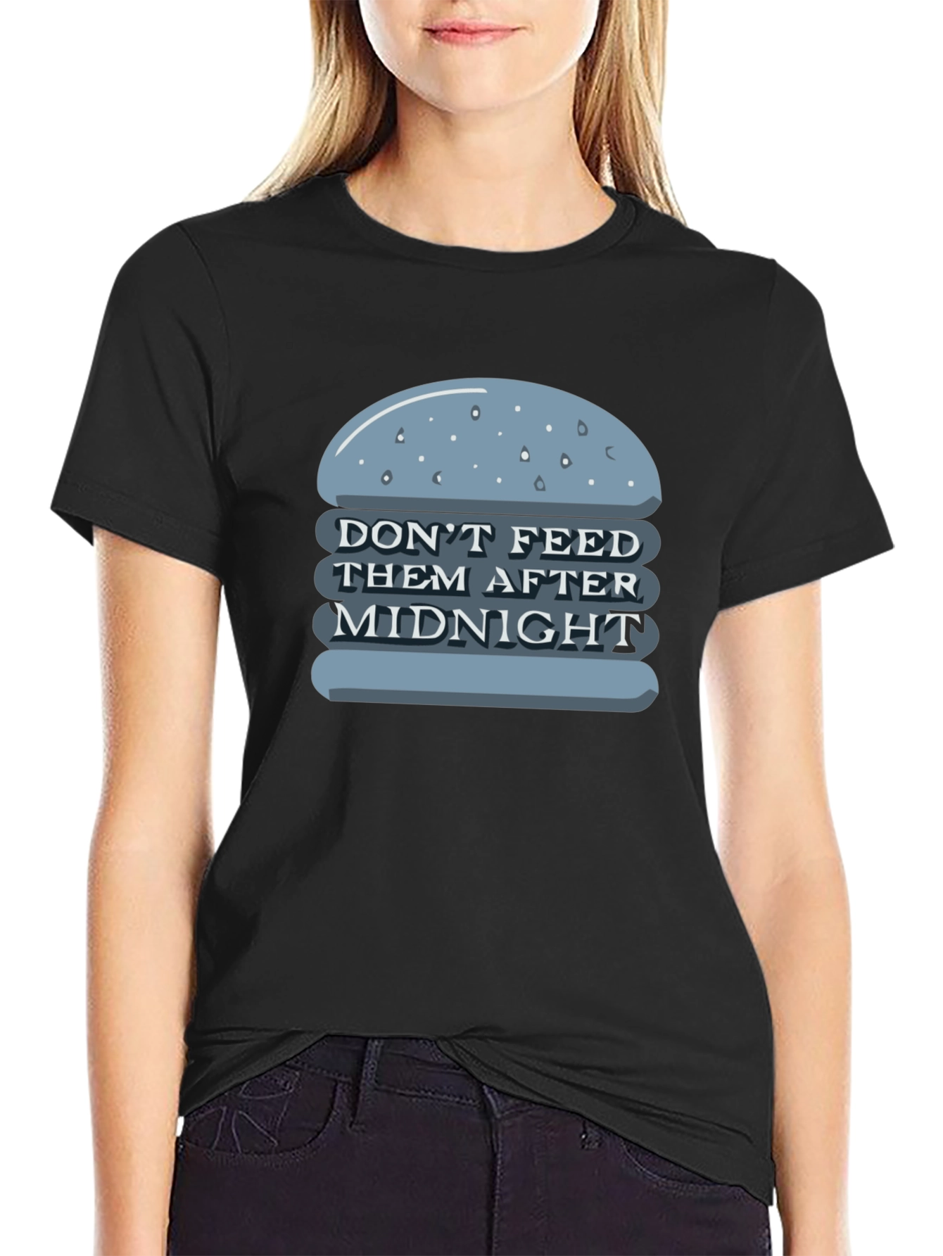 Black Don't Feed After Midnight T-Shirt view 2