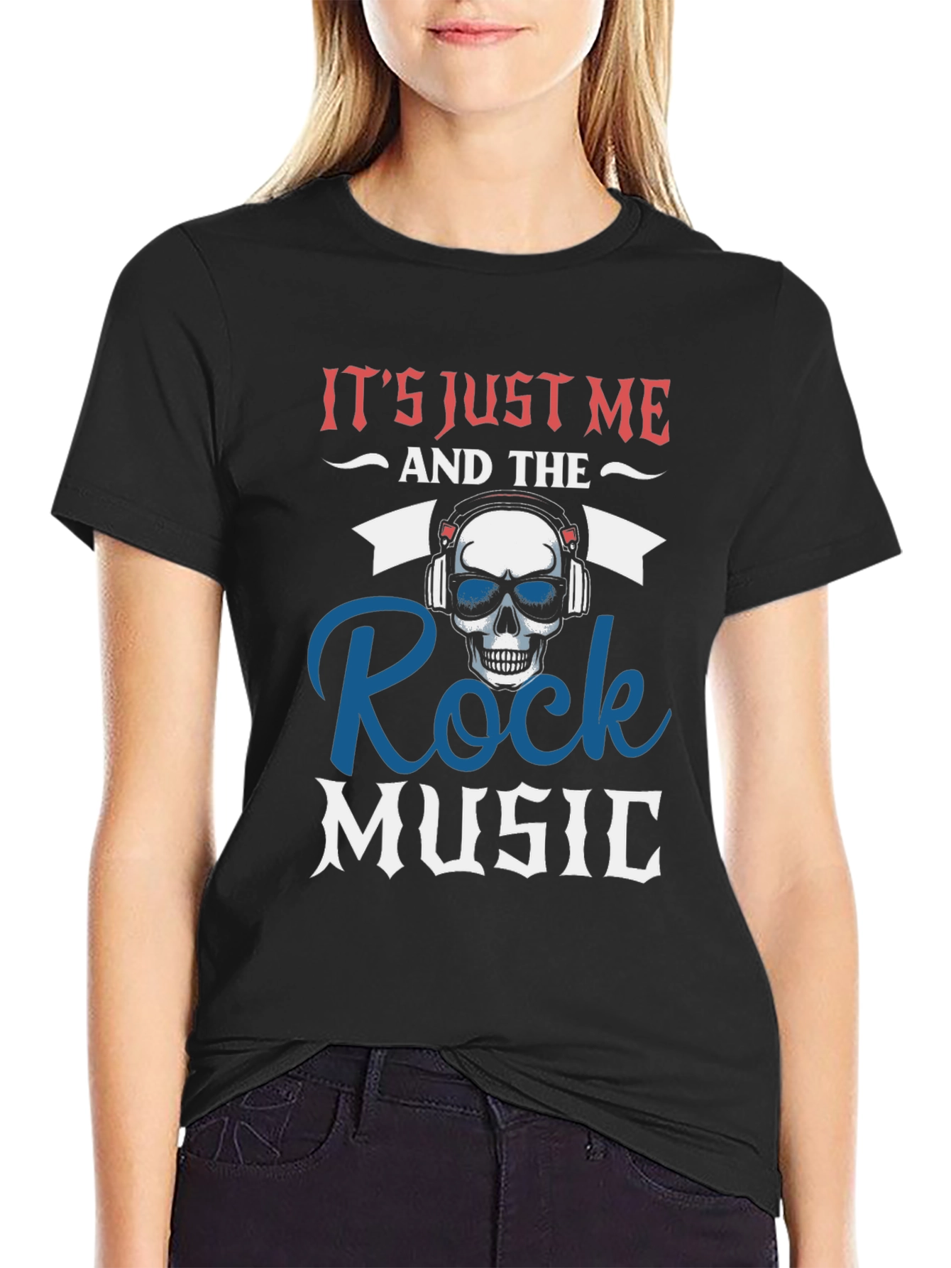 Black Rock Music Skull T-Shirt - 'It's Just Me' view 2