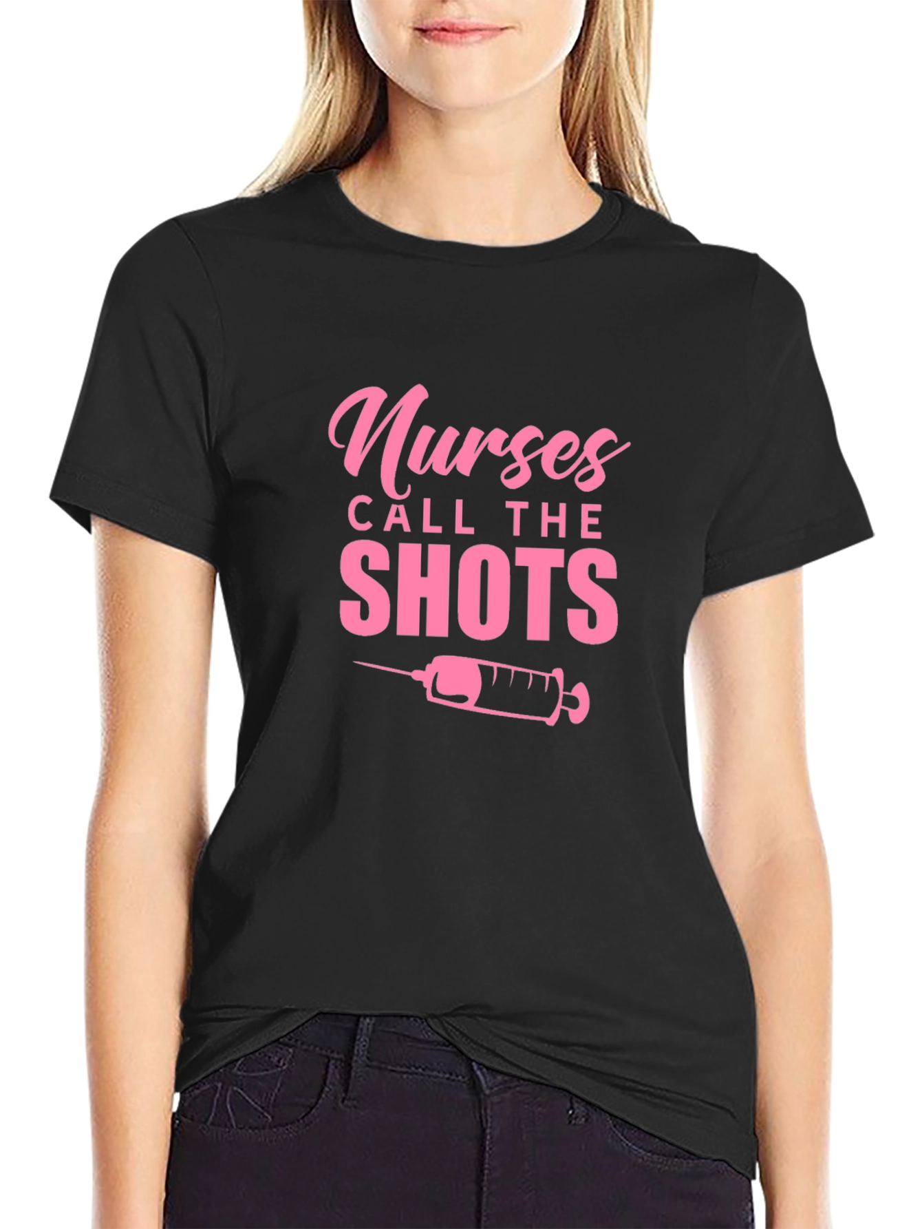 Black Nurses Call The Shots T-Shirt view 2
