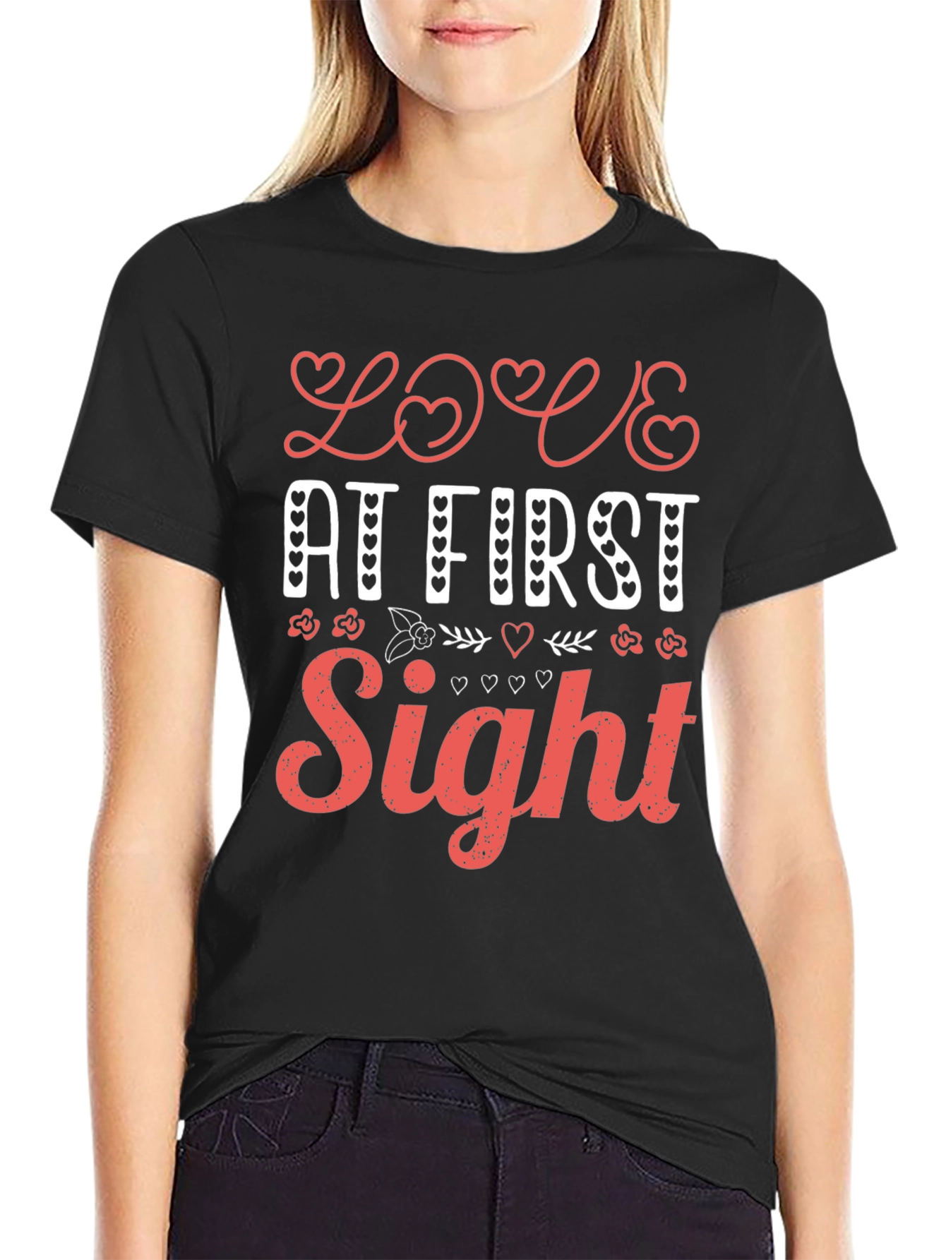 Black Love At First Sight T-Shirt view 2