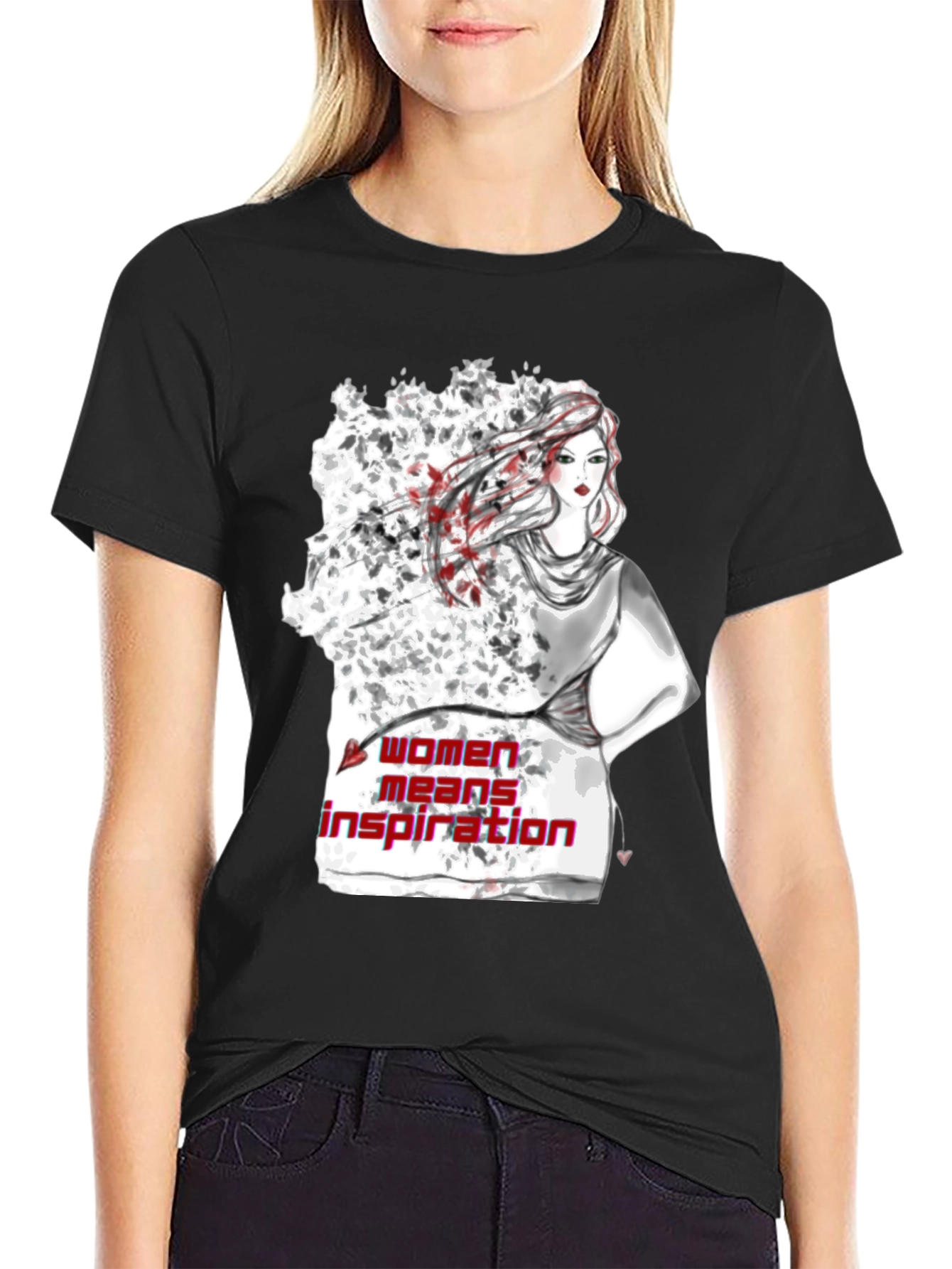 Black Women Inspiration Graphic T-Shirt view 2