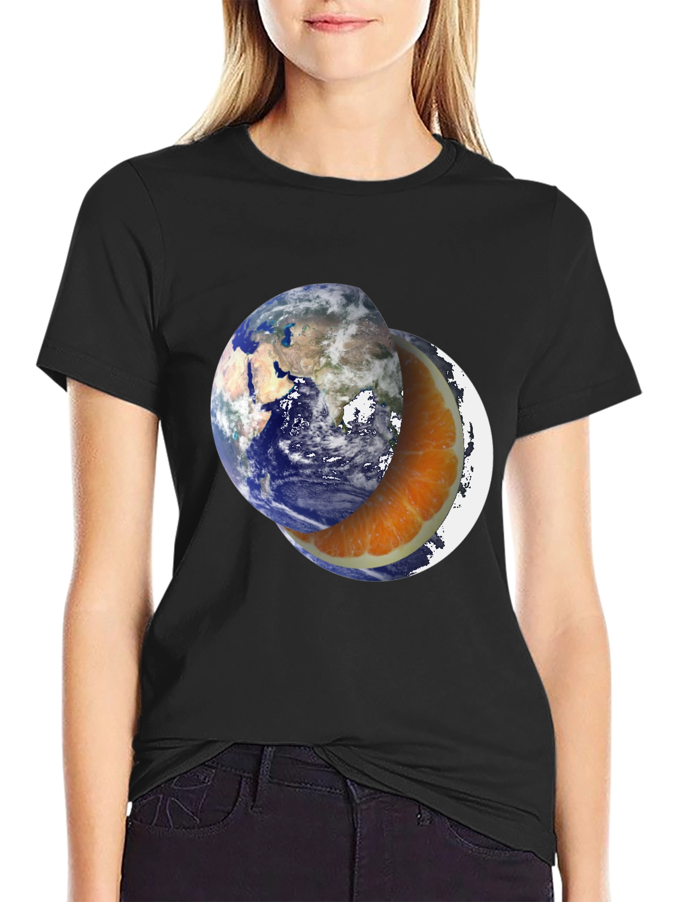 Earth Orange Slice Graphic T-Shirt - 2