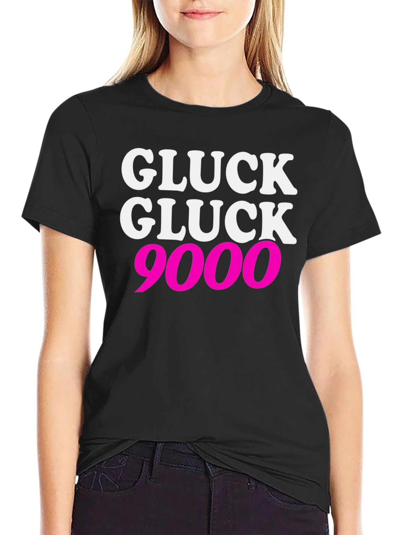 Black Gluck Gluck 9000 T-Shirt - Bold Graphic Tee view 2