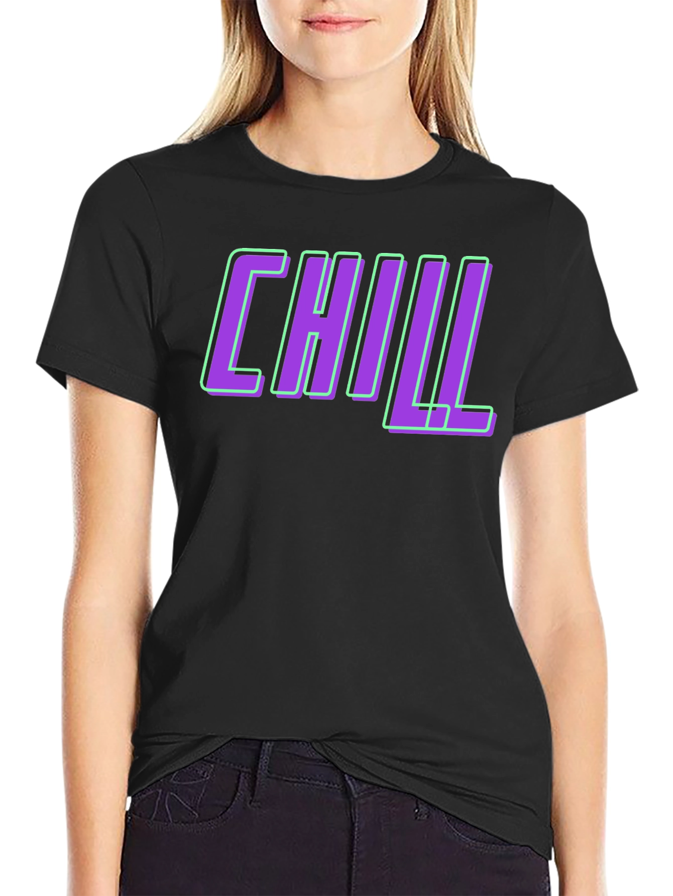 Black Chill Graphic Tee - Casual Comfort view 2