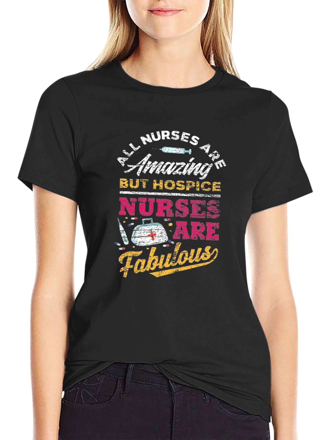 Hospice Nurse T-Shirt - Amazing, Fabulous - 2
